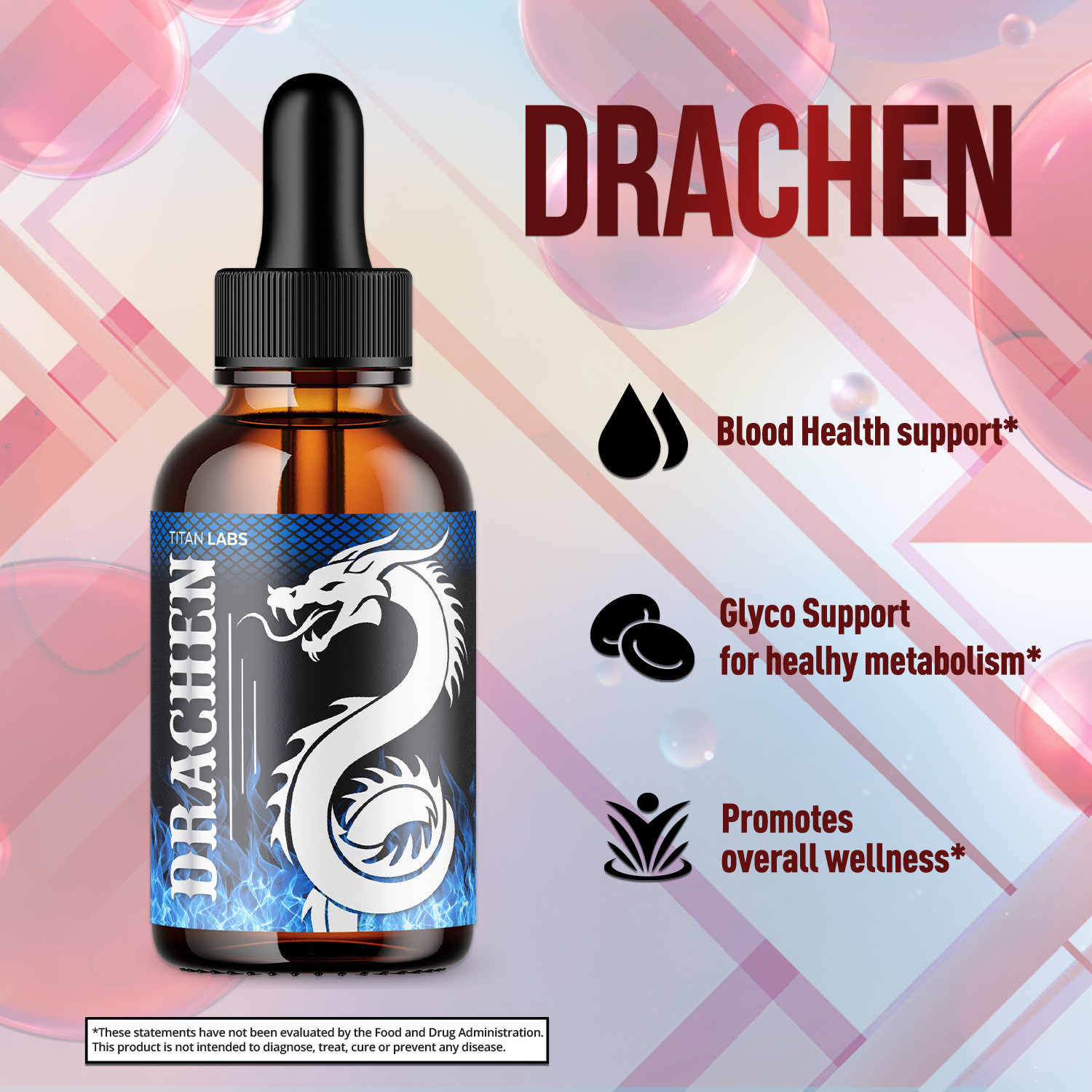 (2 Pack) Drachen Advanced Blood Support Drops Vitamin Supplement 60 Servings