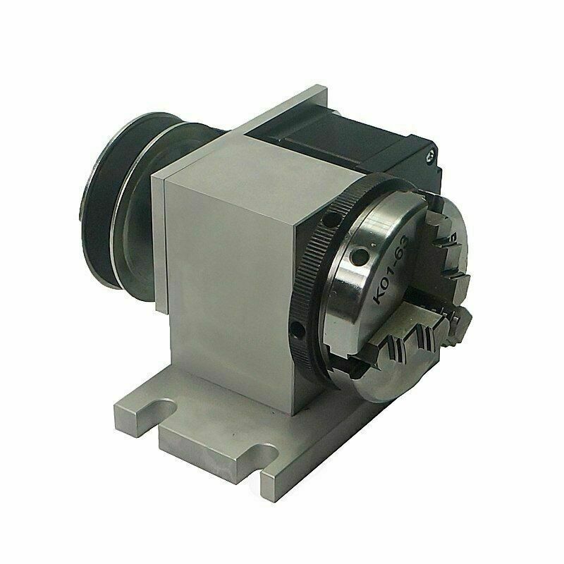 CNC engraving machine four-axis rotating shaft 65mm chuck with thimble tailstock