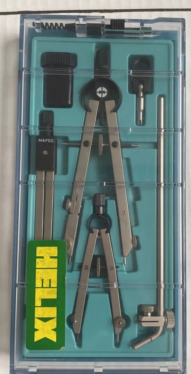 H Maped France Compass Set Vintage Technical Drawing Architect Precision  Case