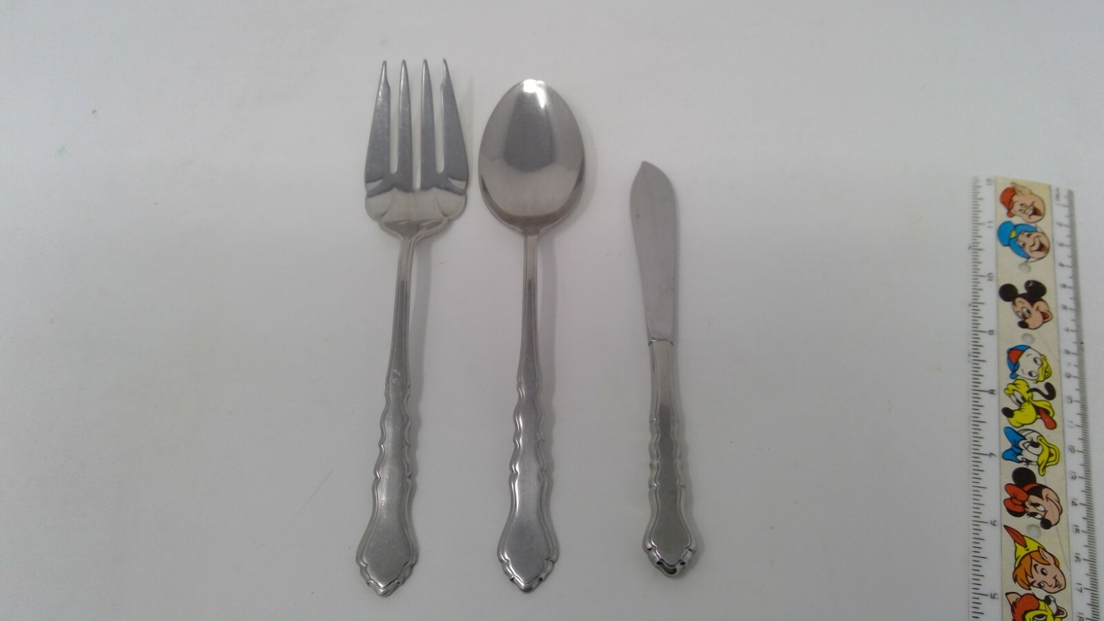 Set of 3 Lyons Americana Stainless Steel Silverware - Serving Pieces Fork Spoon