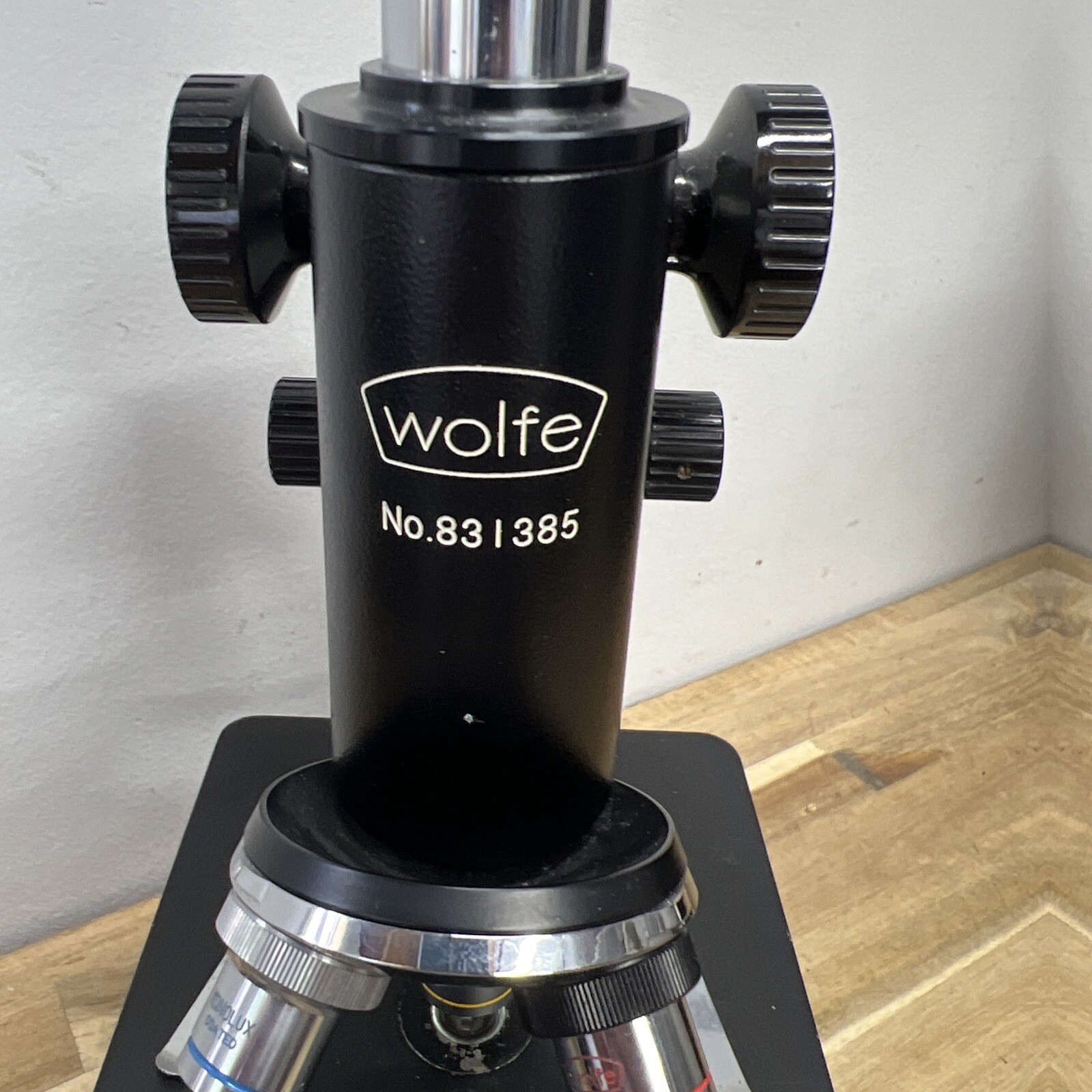 Wolfe Model 831385 Monocular Compound Microscope Made In Japan Free Ship P2