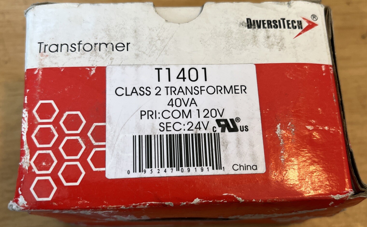 DiversiTech T1401 Transformer Pri:120V Sec: 24V-40VA NIB