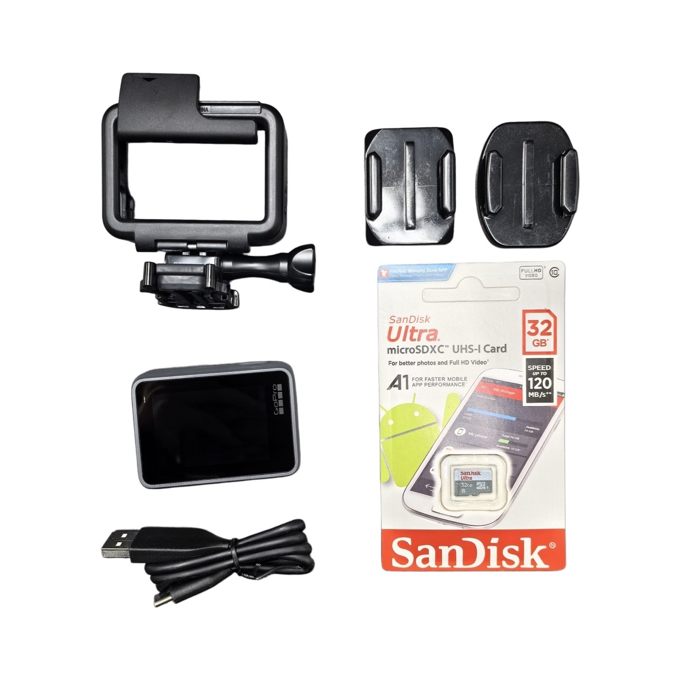 GoPro Hero7 Digital Action Camera 4K HD Video Waterproof with Accessories Silver