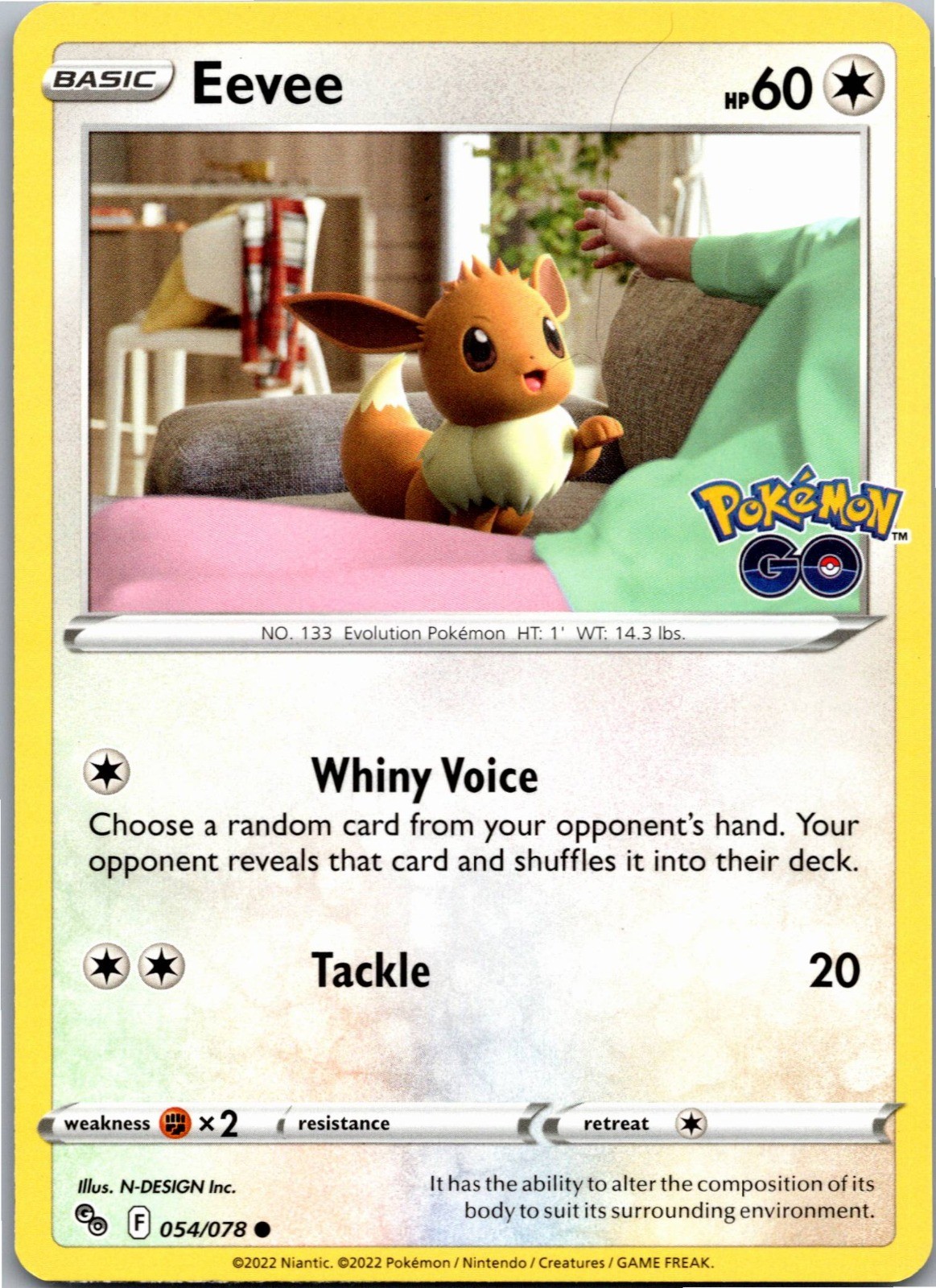 Eevee - Pokemon GO 054/078 - Common - Regular