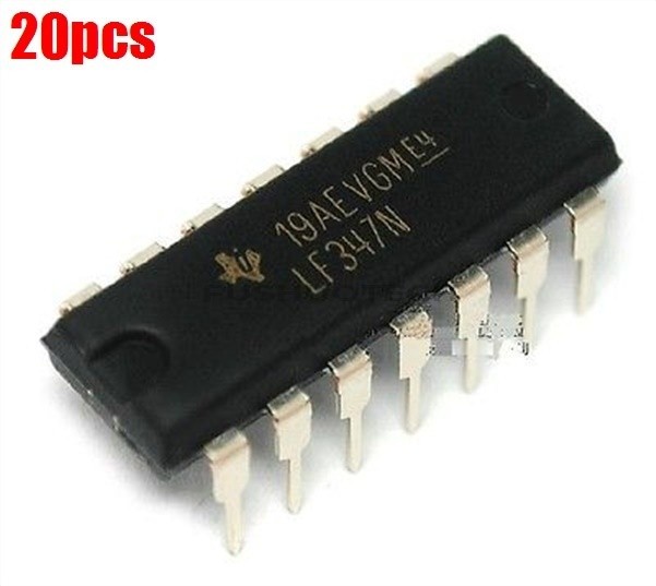 20pcs OP DIP14 Quad Jfet Input LF347N LF347 New Ic gl *le