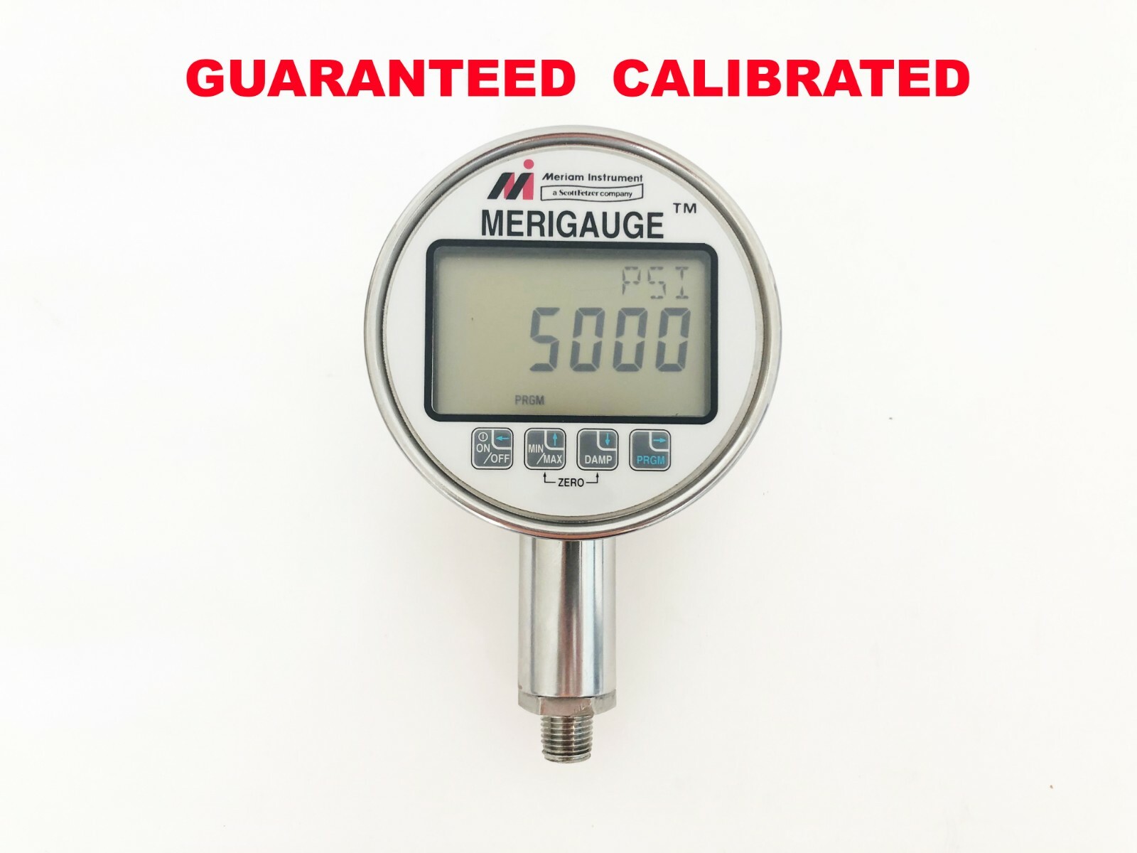 MERIGAUGE 3900 Digital Test Pressure Gauge 5000 PSI G - CALIBRATED- GUARANTEED