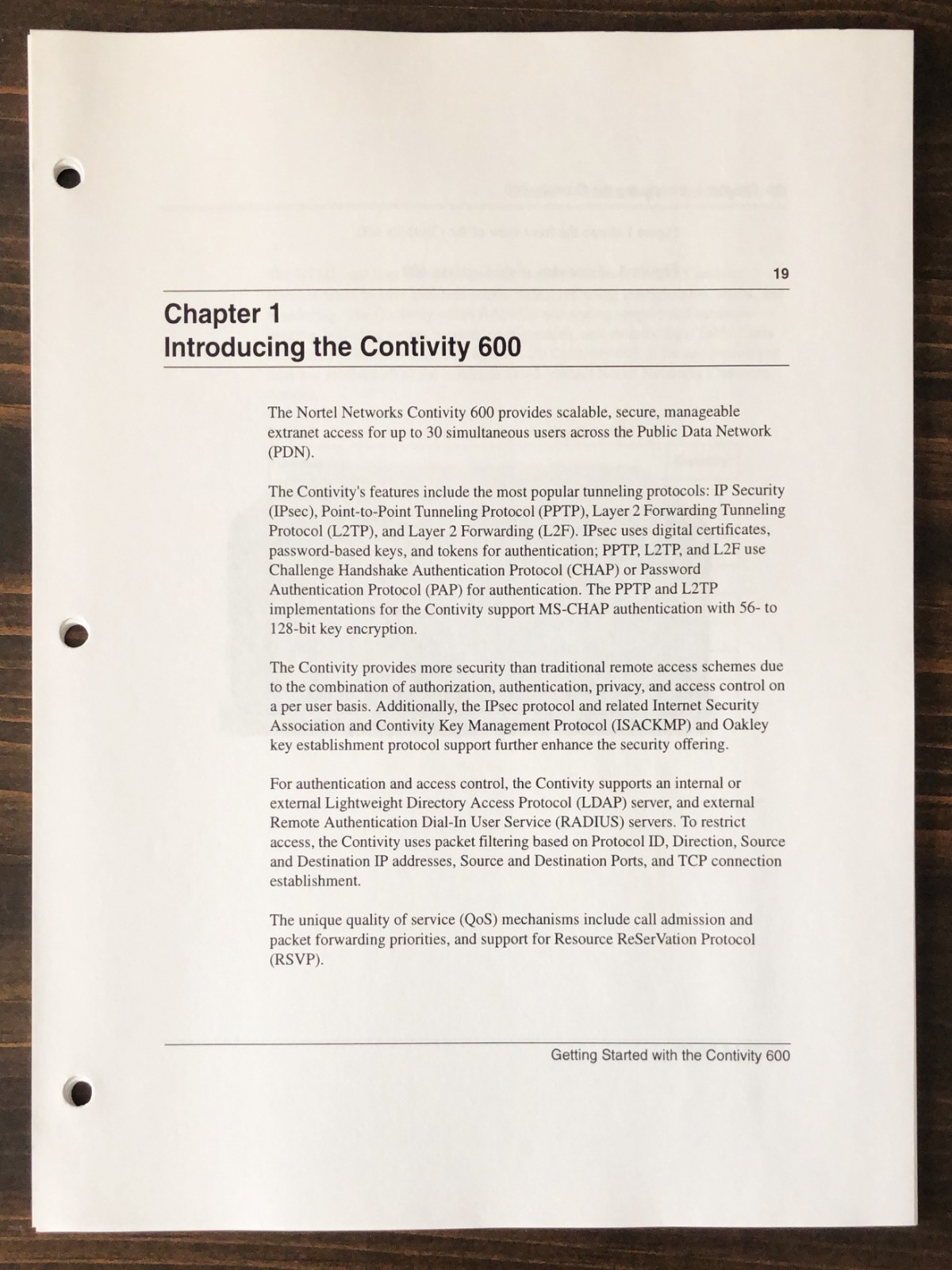 Nortel Networks - Getting Started With The Contivity 600 (2000)