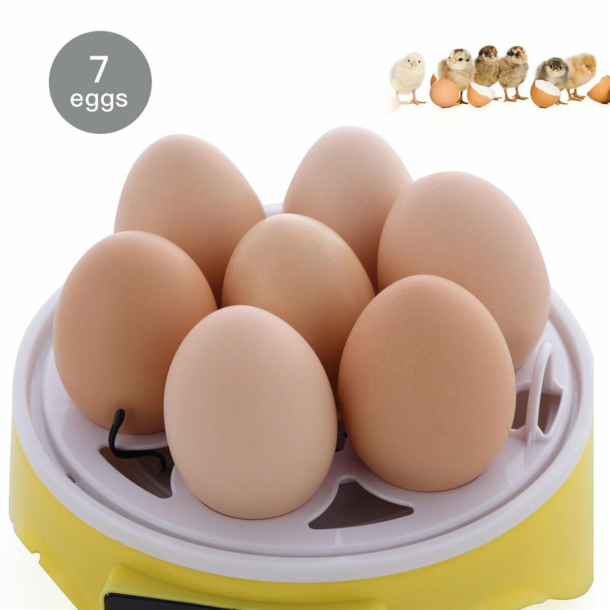 7 Eggs Automatic Digital Egg Incubator Chicken Bird Hatchers Temperature Control