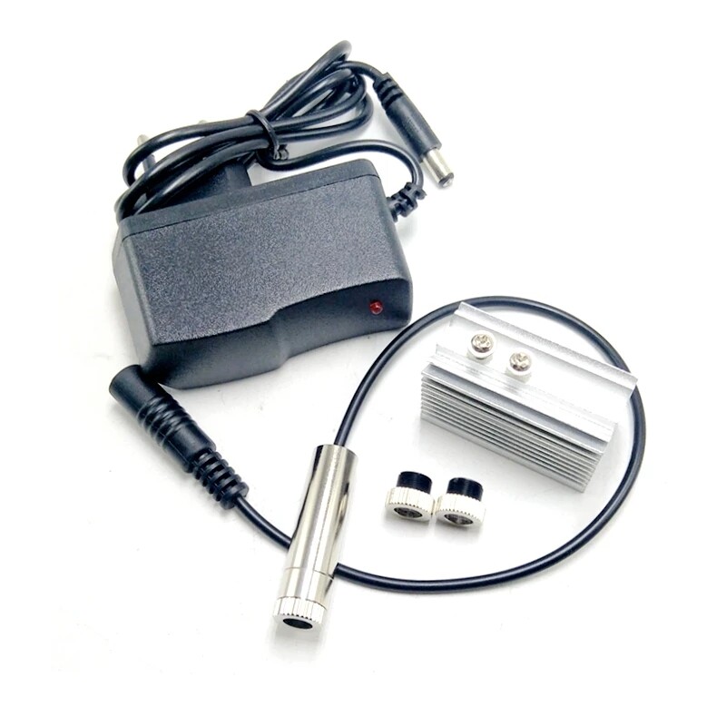 Focusable 650nm 50mw Red Laser Module Dot Line Cross 3 in 1 + Adapter &Heatsink