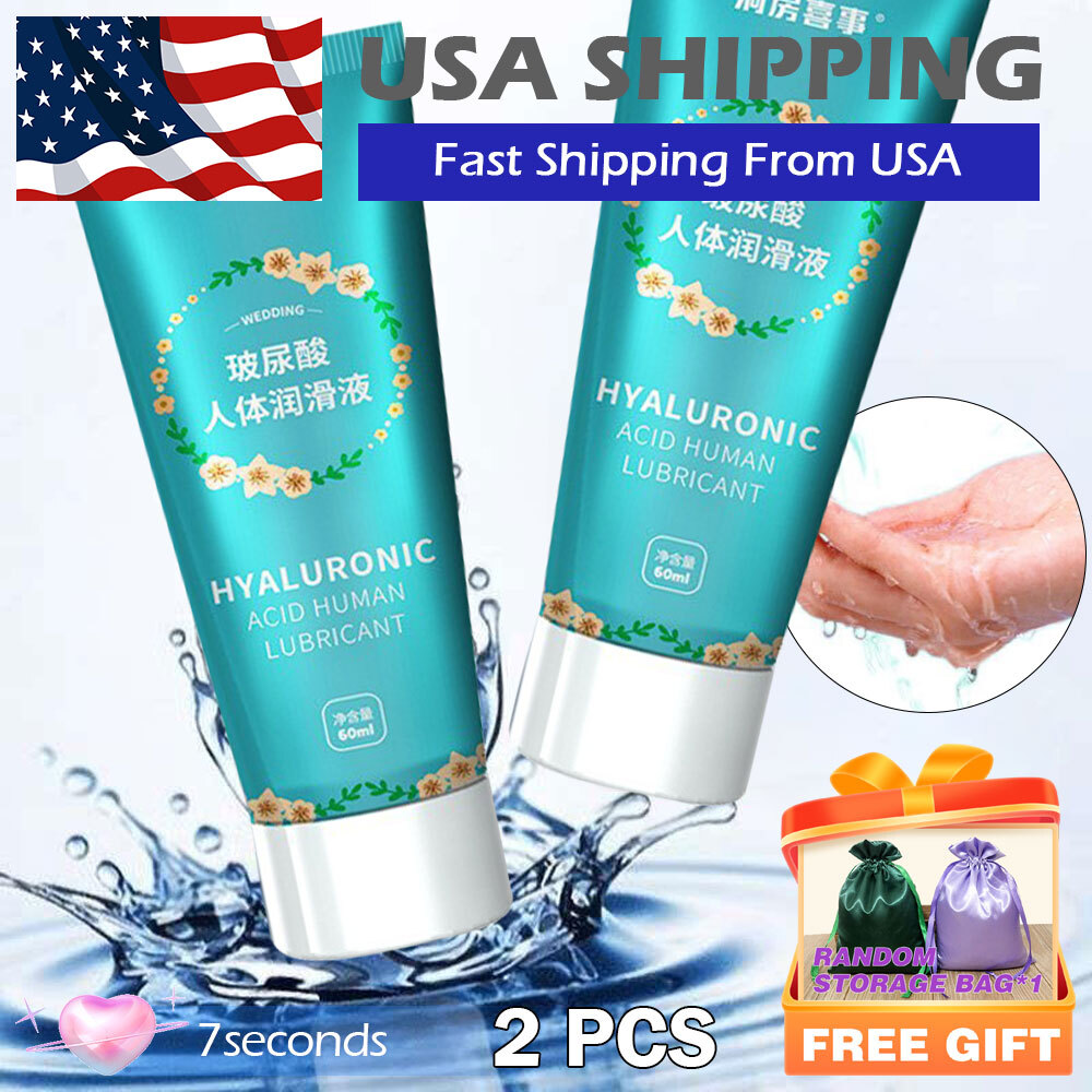 2PCS Smooth Slick Sex Lube Women-Men-Moisturizer-SAFE Water-Based-Toys-Lubricant