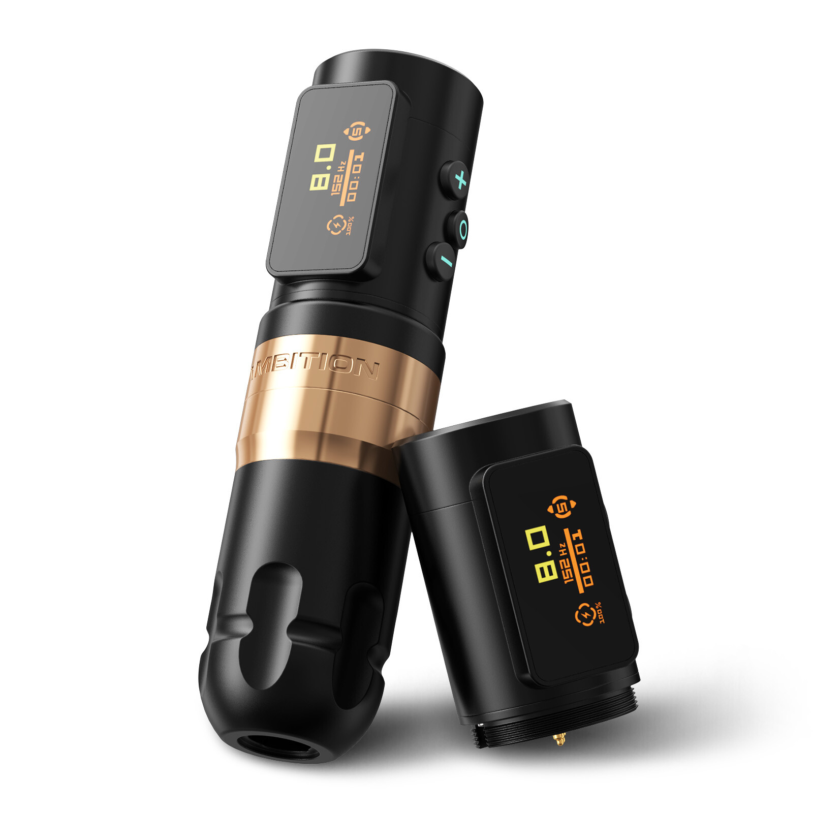 Wireless Tattoo Machine 3.5mm+4.0mm Stroke 1-12V Battery 1800mAh Double Bearing