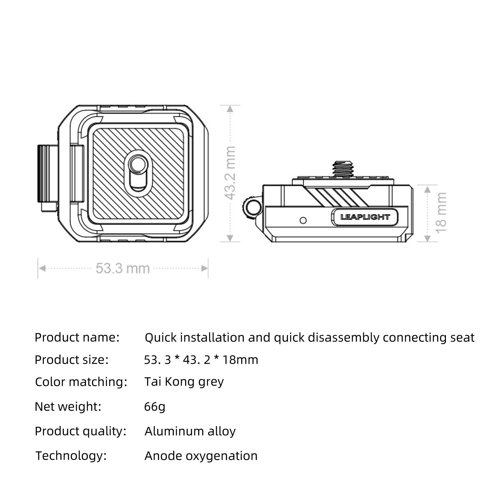 Universal Arca Swiss Quick Release Plate Auto Pan Tripod Clamp Stand Head