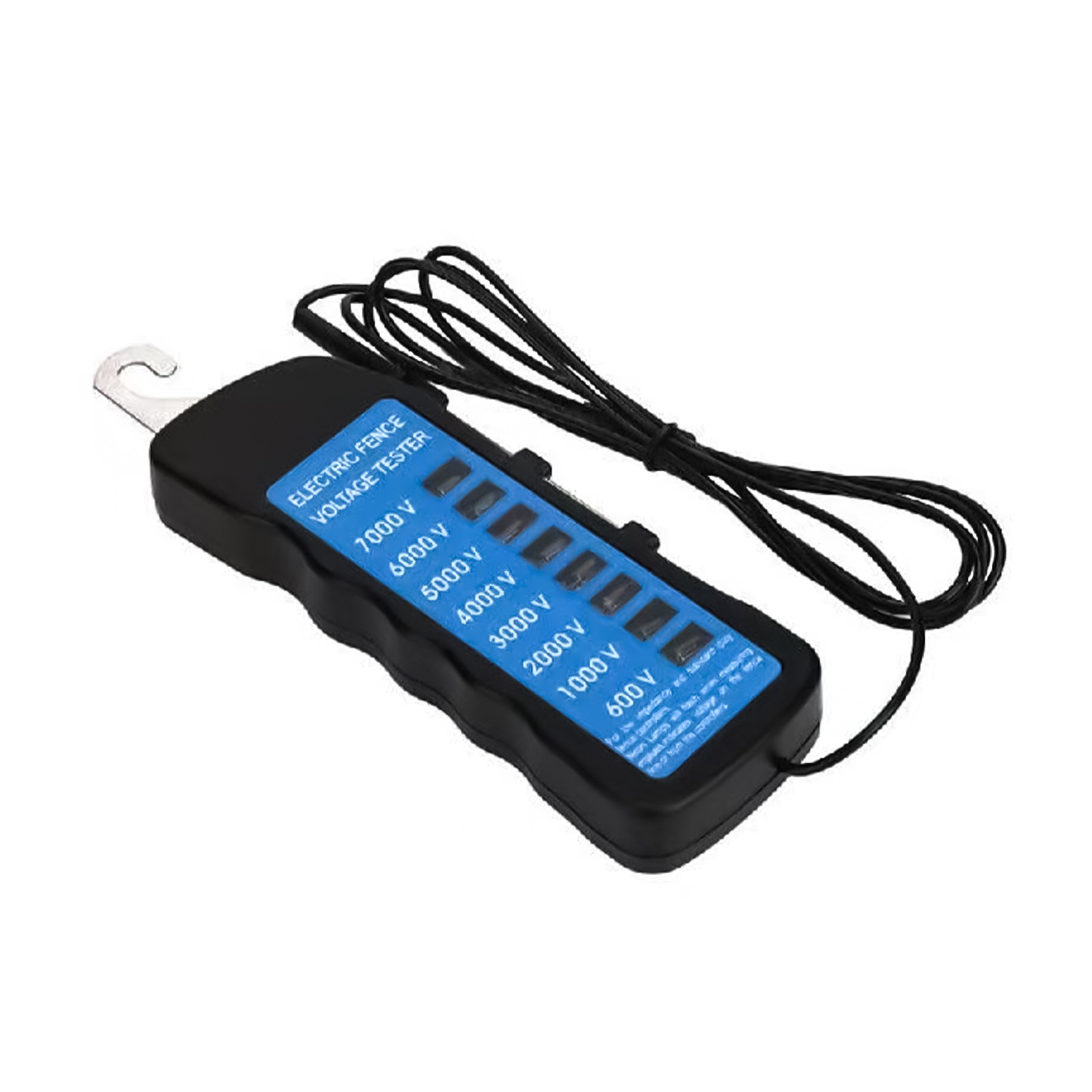 600V-7KV Garden Electric Fence Voltmeter Tester With 8 Indicator Light c