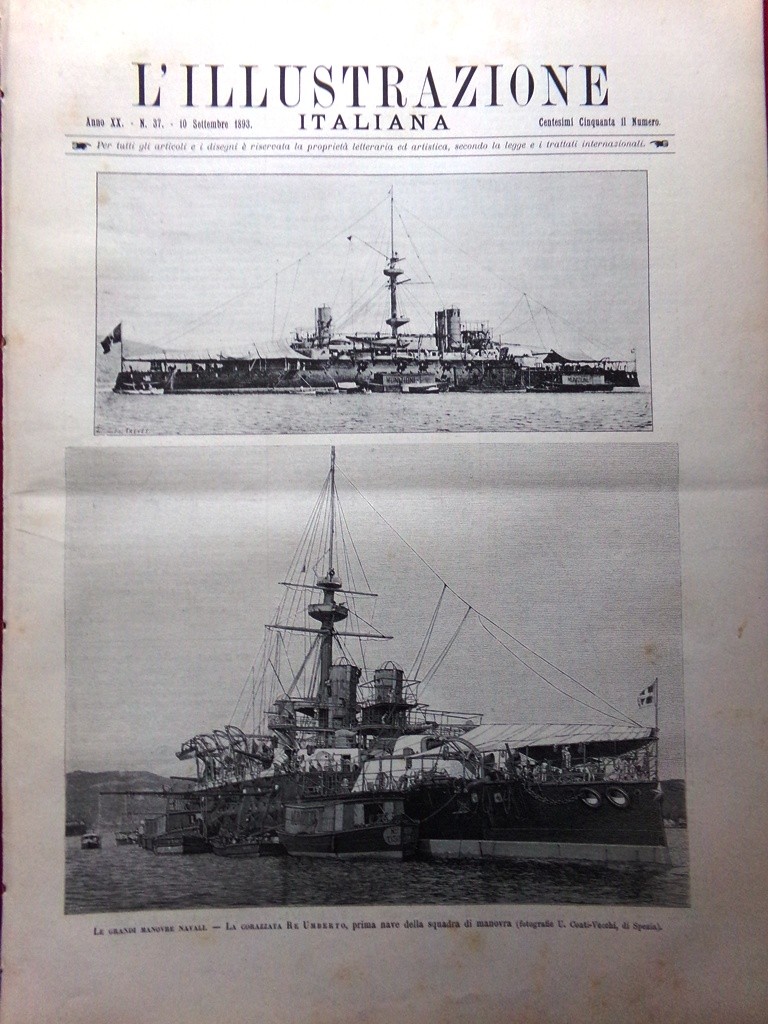 L'Illustrazione Italiana 10 September 1893 Manovres Hut Margherita Gnifetti