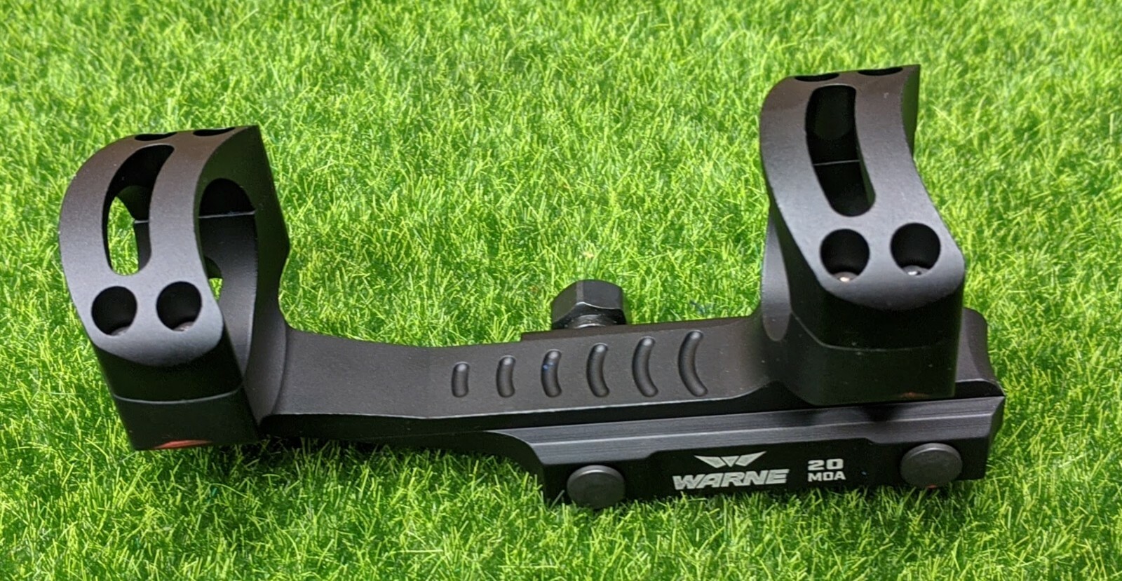 Warne Long Range Skeletonized Precision Mount Black, 20 MOA, 30mm - LRSKEL30TW