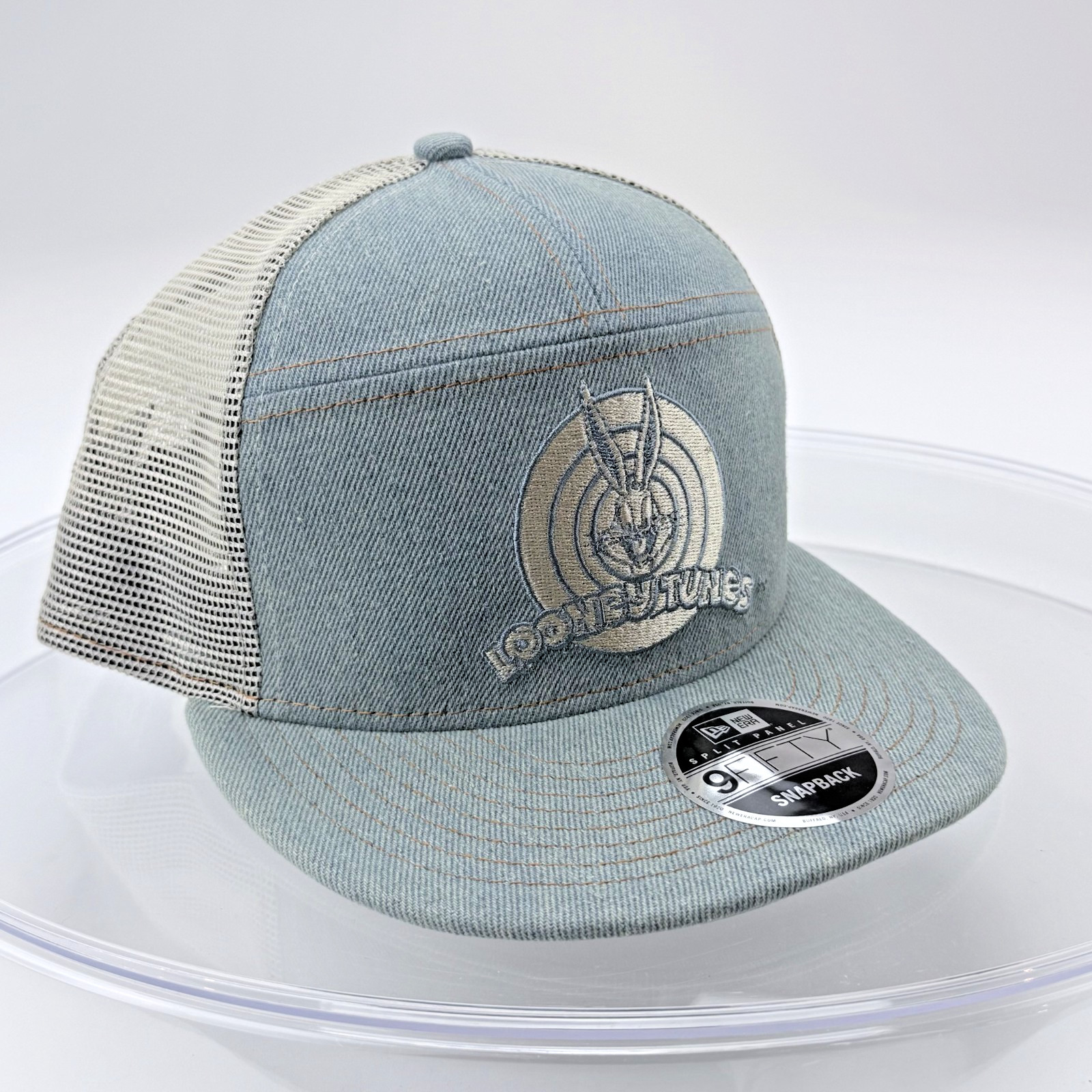 Bugs Bunny Looney Tunes New Era 9FIFTY Denim Mesh Snapback Hat NWT