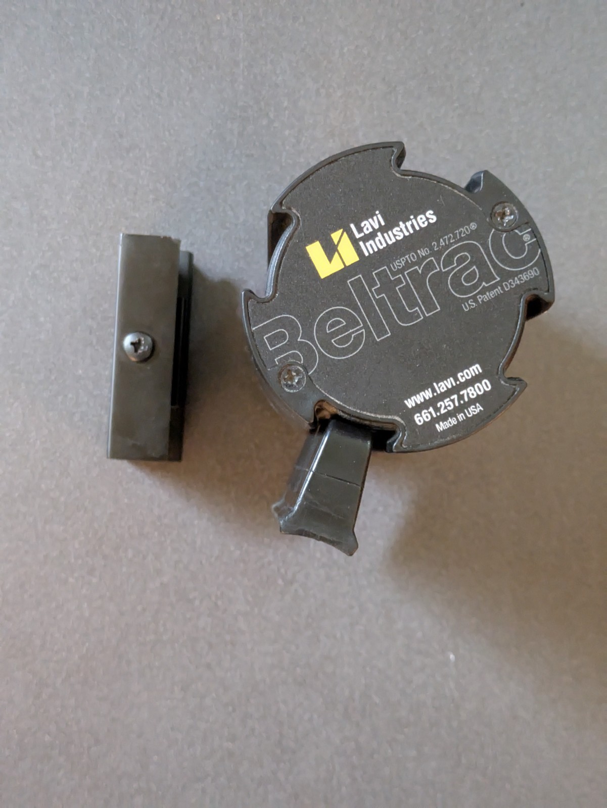 Beltrac Wall Mount Retractable Barrier Belts  Black Belt Lavi Industries