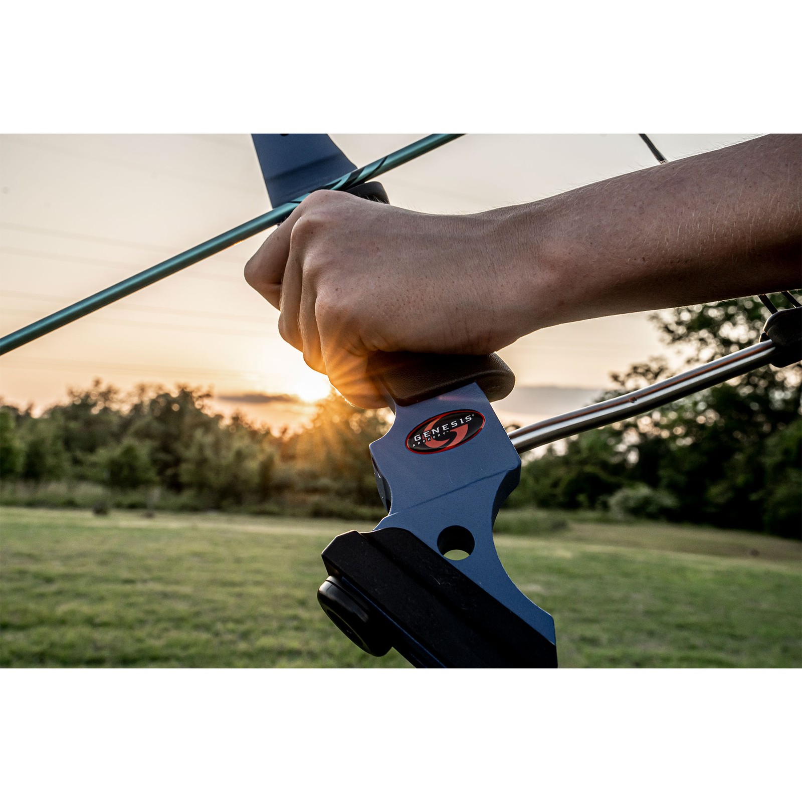 Genesis Original Archery Compound Bow, Right Handed, Purple (Open Box)