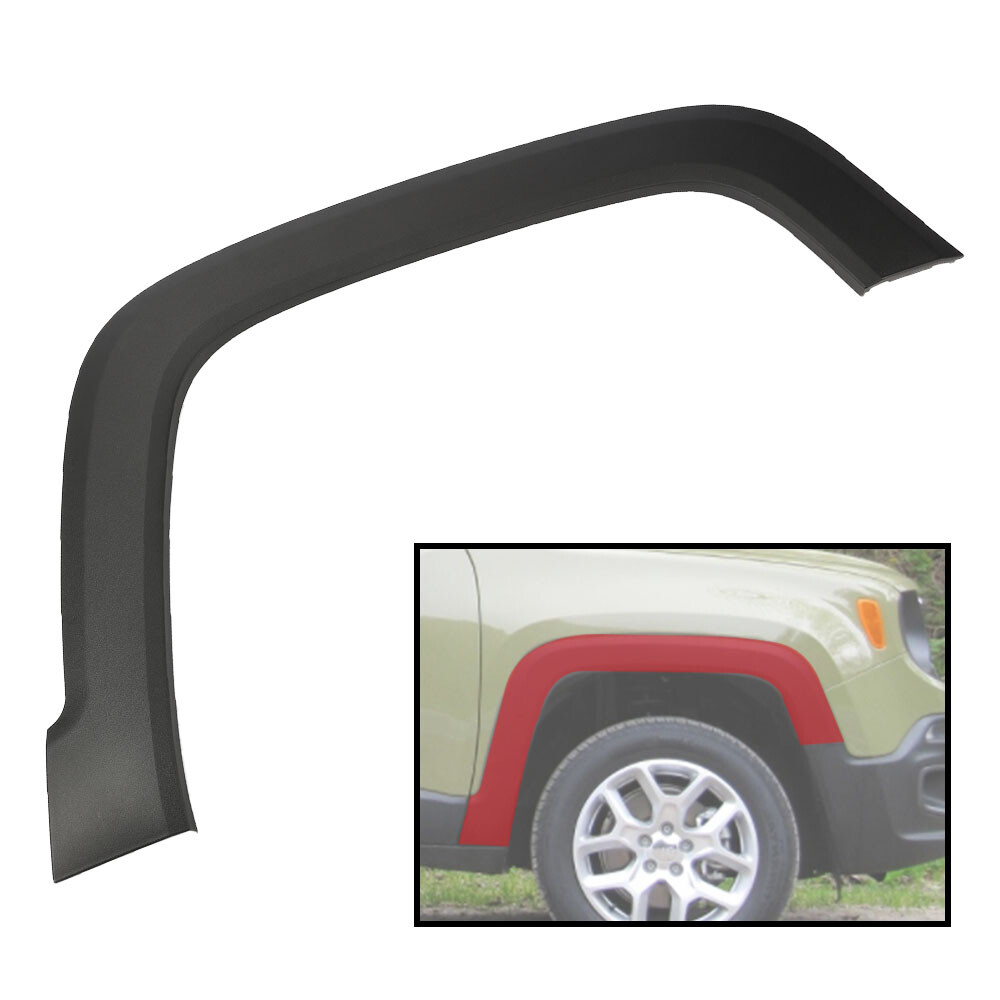 Front Right Wheel Molding Fender Flare Textured Fit For 2015-2023 Jeep Renegade