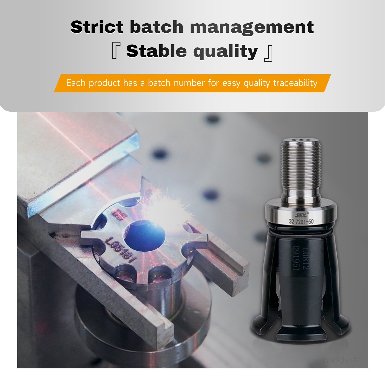 BT40-45° OTT Internal Thread Pull Claw 4 Petal Clamp Pull Claw for CNC Machine