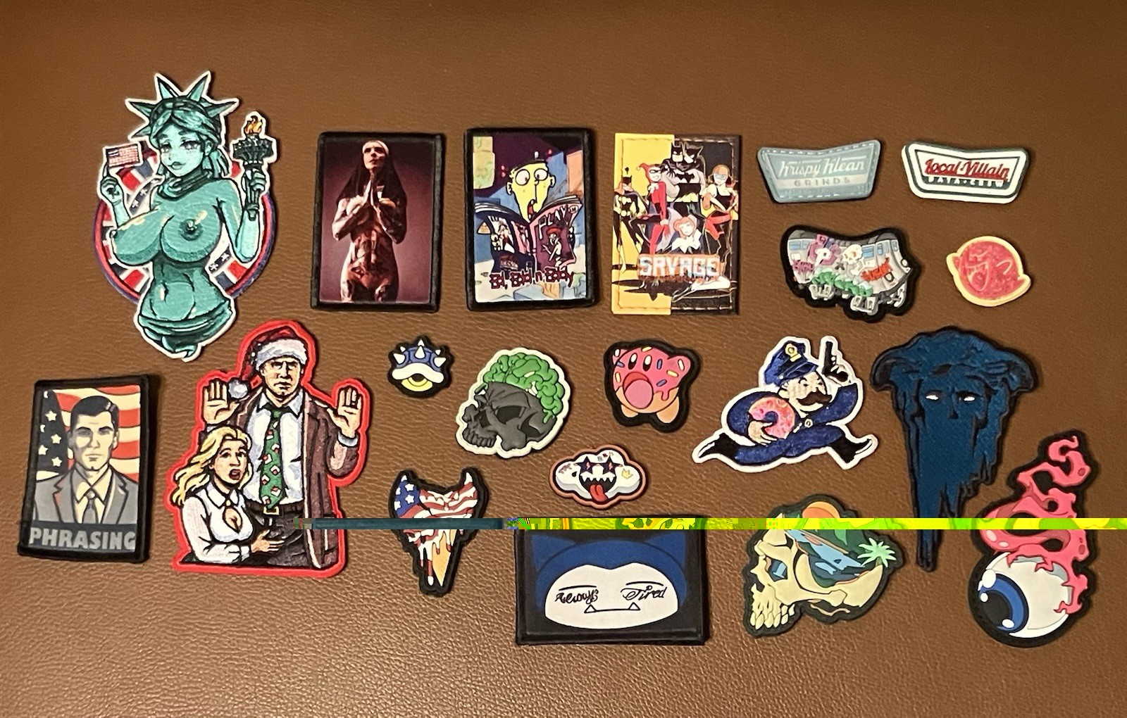 Data Crew Toxic Grumpy Pencil Tac Gent Coqui Donut Inky RE Morale Patch EDC Lot