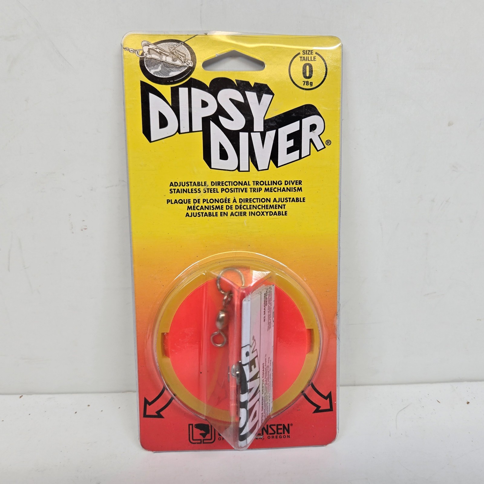 Dipsy Diver Size 0 78g 3-1/4" Fire/White Bottom 5560-000-0077