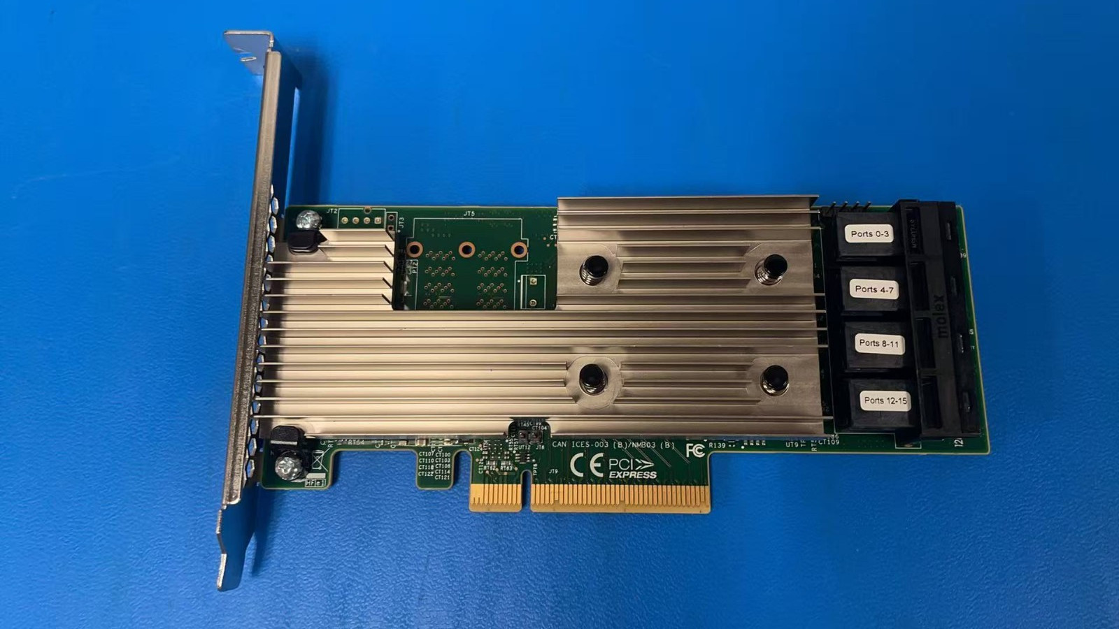 Broadcom LSI 9305-16i 12Gbps SAS-3 PCIe x8 HBA 16-Ports Raid Controller