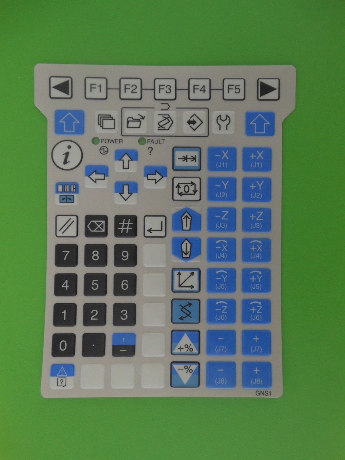 GE FANUC GNS1 Teach Pendant Membrane Keysheet KeyPad Overlay