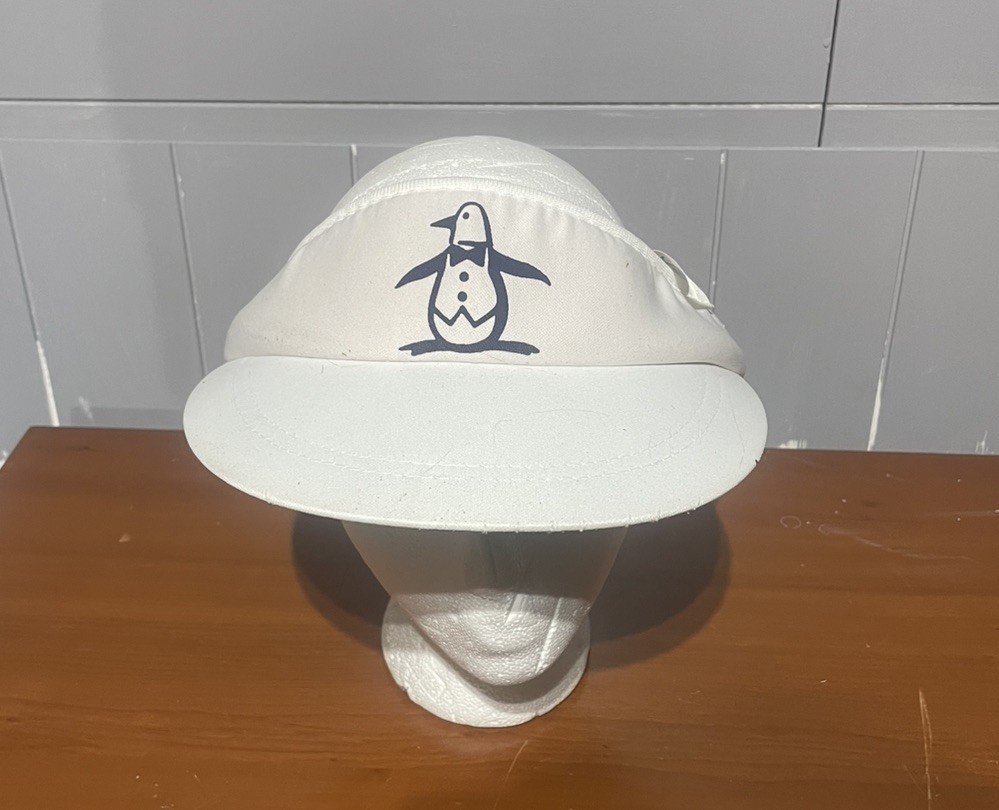 Vtg Penguin Grand Slam by Munsingwear Visor/RARE/Golf/Taiwan/Adjustable Strap