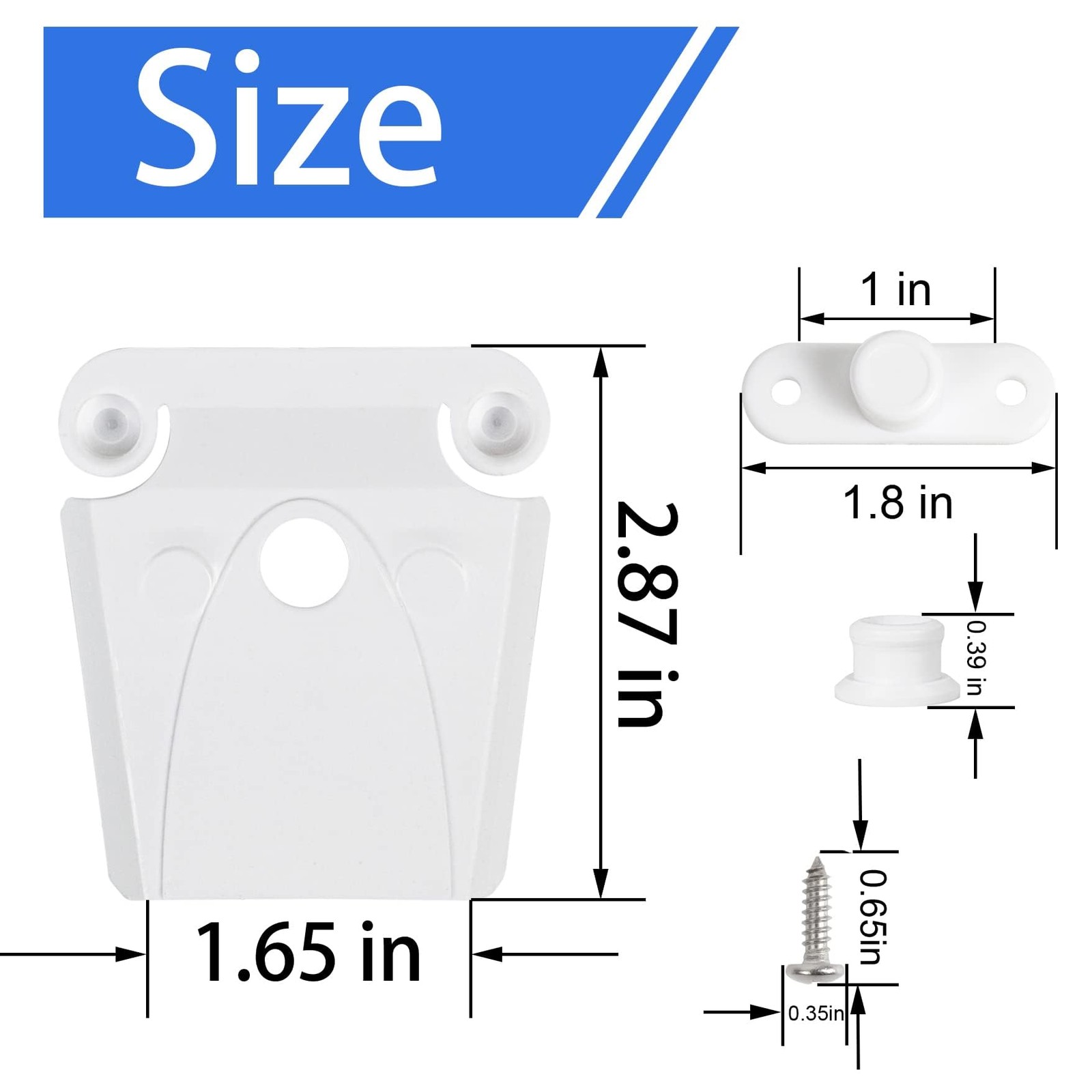 Cooler Latch Replacement Kit, Plastic Cooler Latches with 2 Winged Posts & 2 Sin