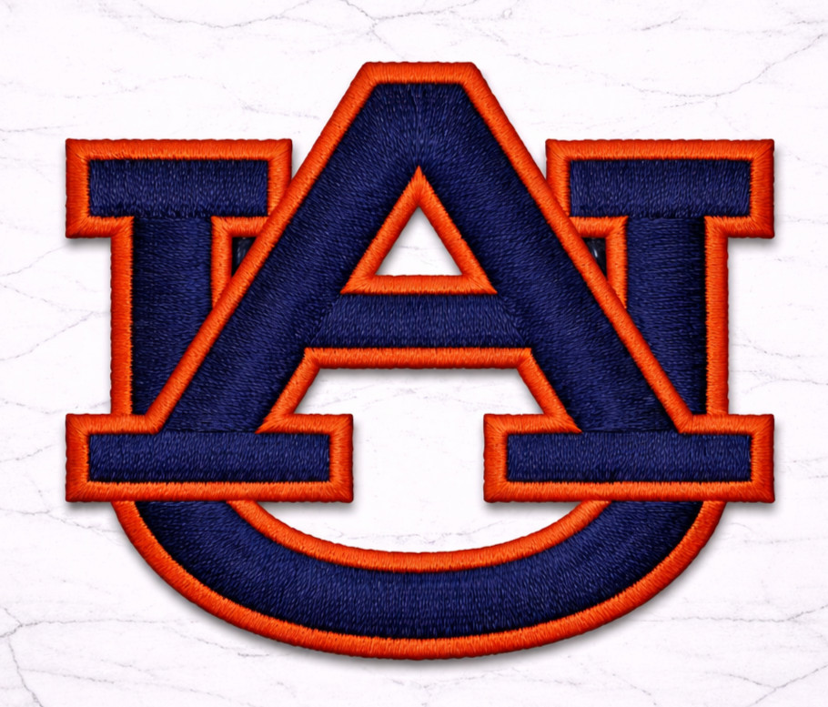 AUBURN UNIVERSITY NCAA EMBROIDERED IRON/SEW ON PATCH 2.75"x 1.75" FREE SHIPPING