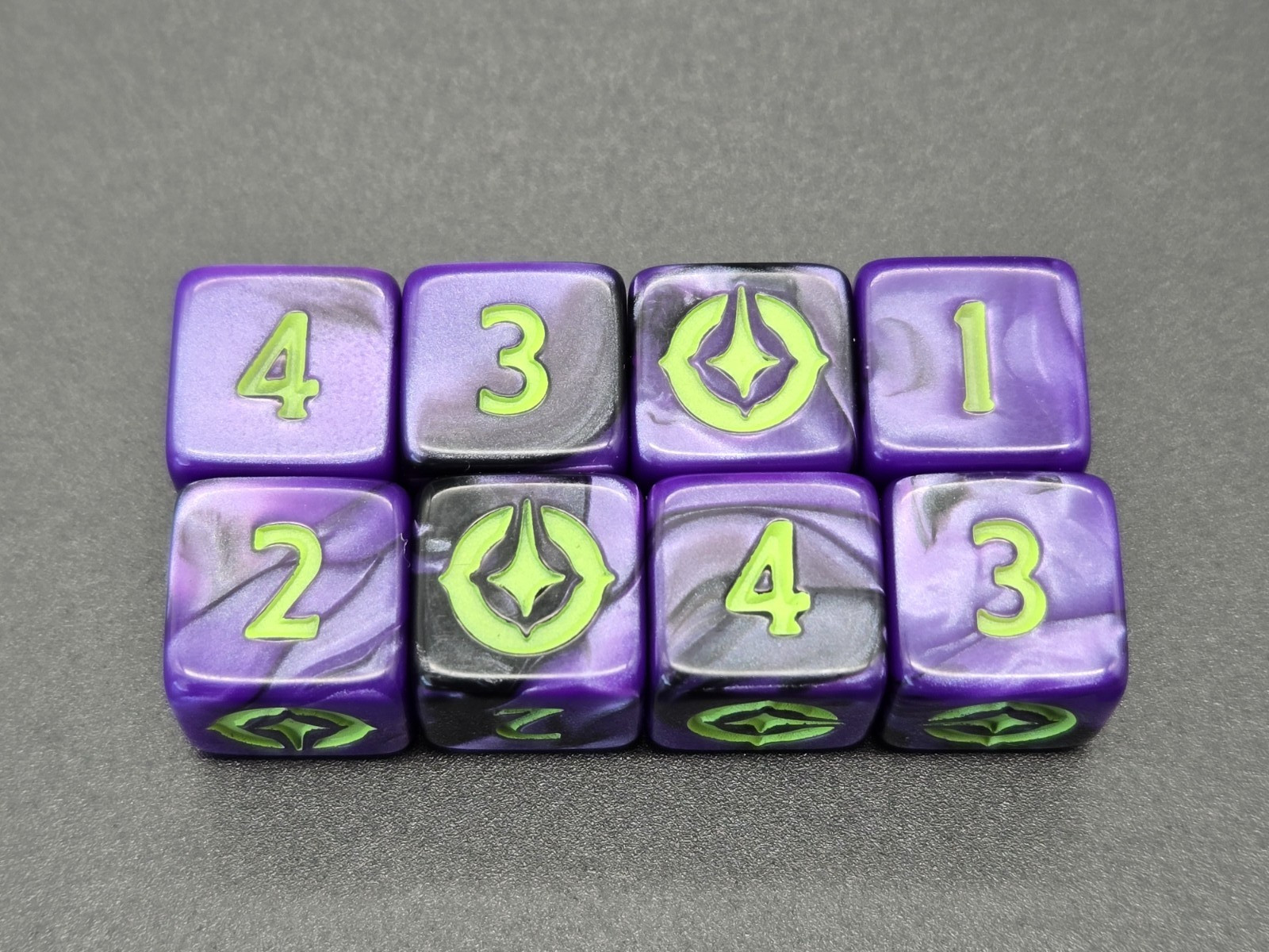 Disney Lorcana Attack Of The Vine Prerelease Kit Dice 8 Pack