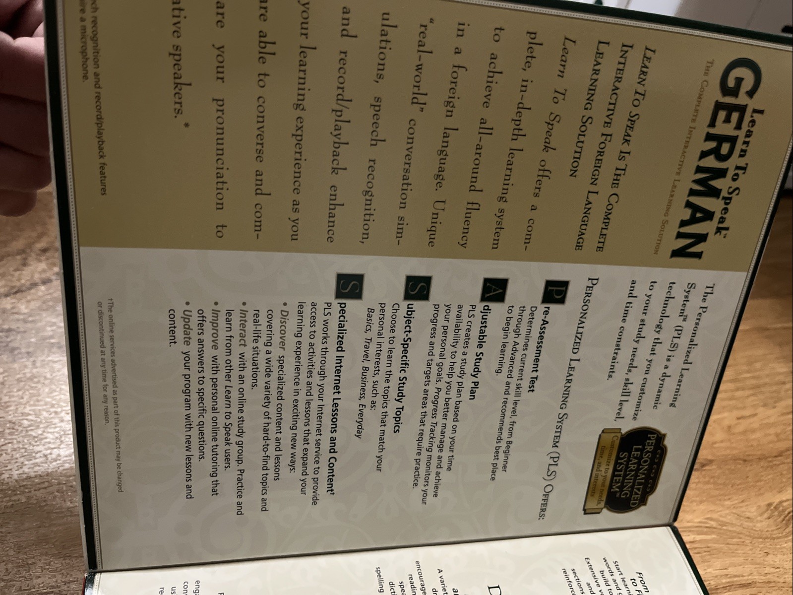 Learn to Speak German Complete Interactive Course 2001 The Learning Company