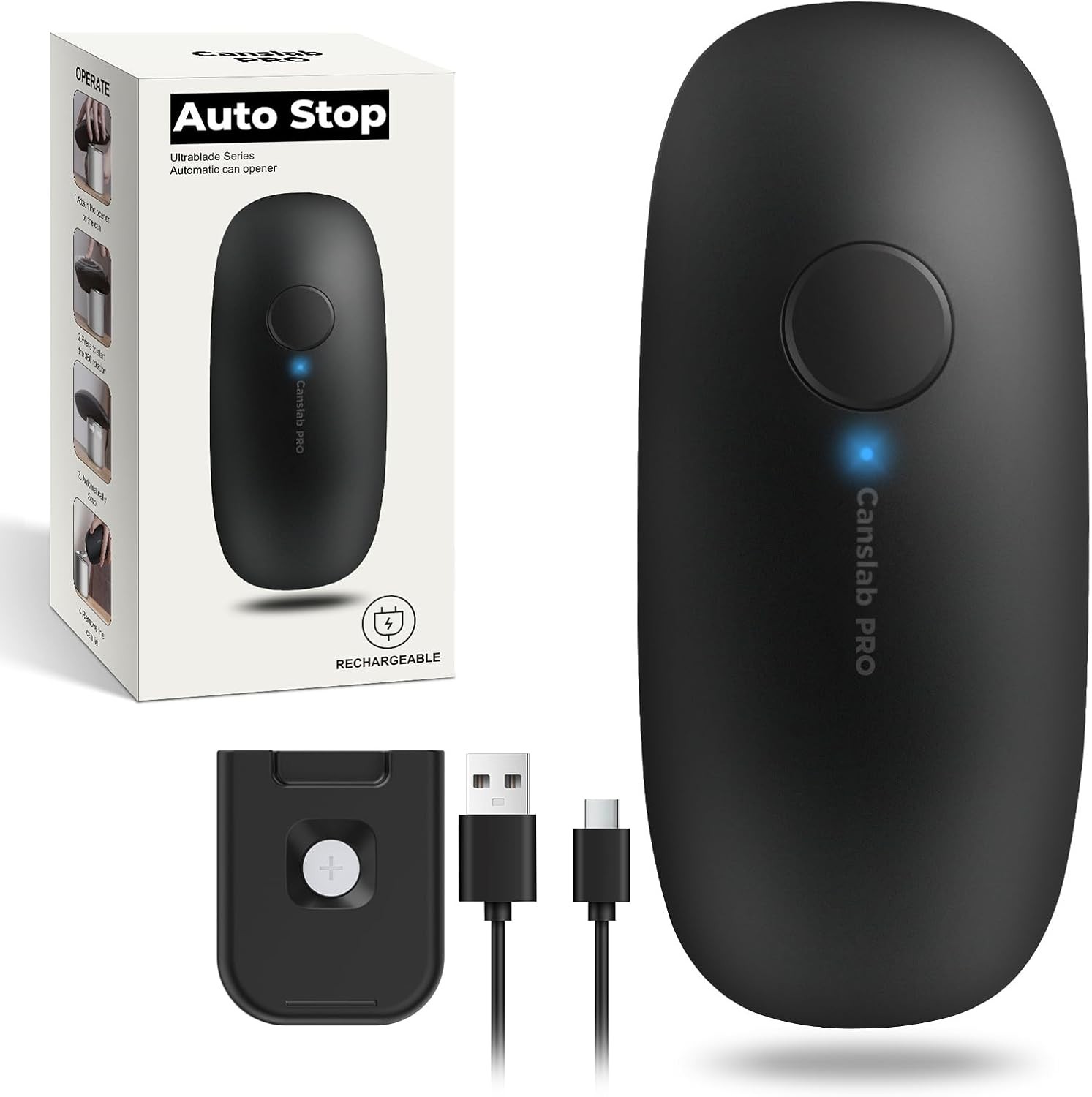 Ultrablade PRO Auto S Can Opener - Recharable Electric Can