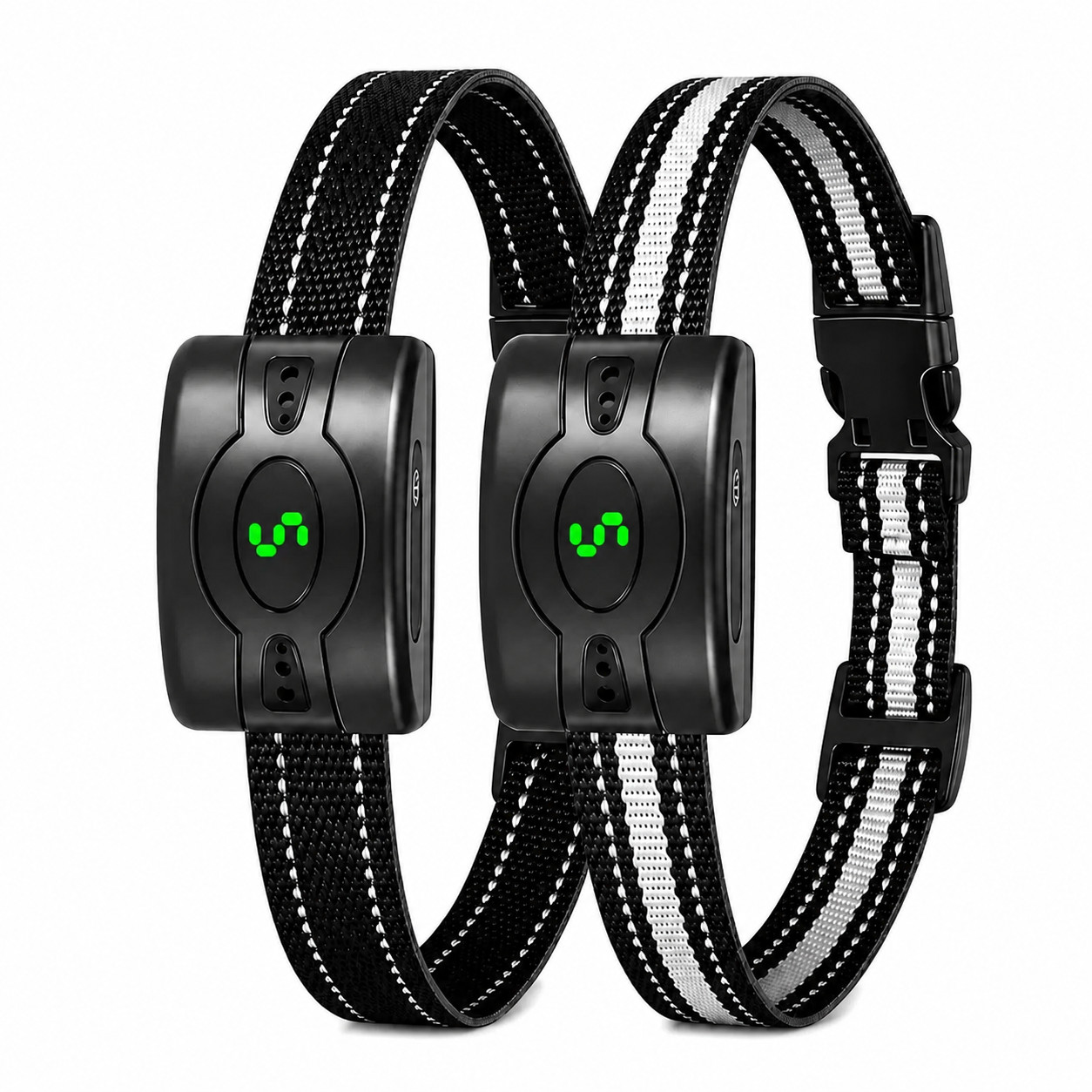 2 Pack Dog Bark Collar No Shock Rechargeable Anti Bark Collar IP67 Waterproof