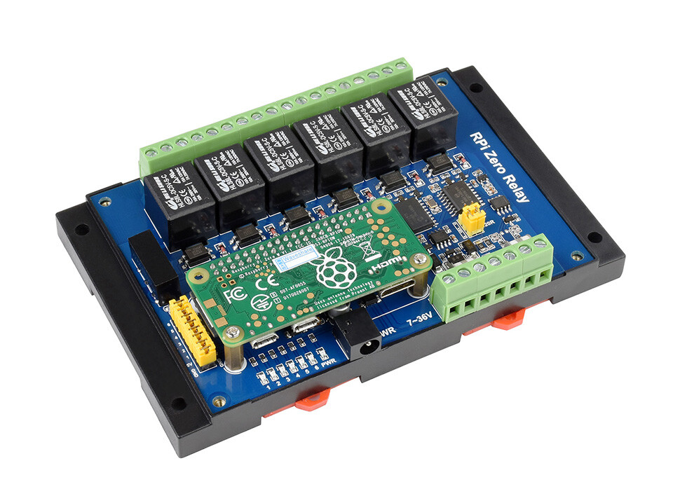 Waveshare Industrial 6-ch Relay Module for Raspberry Pi Zero RS485/CAN