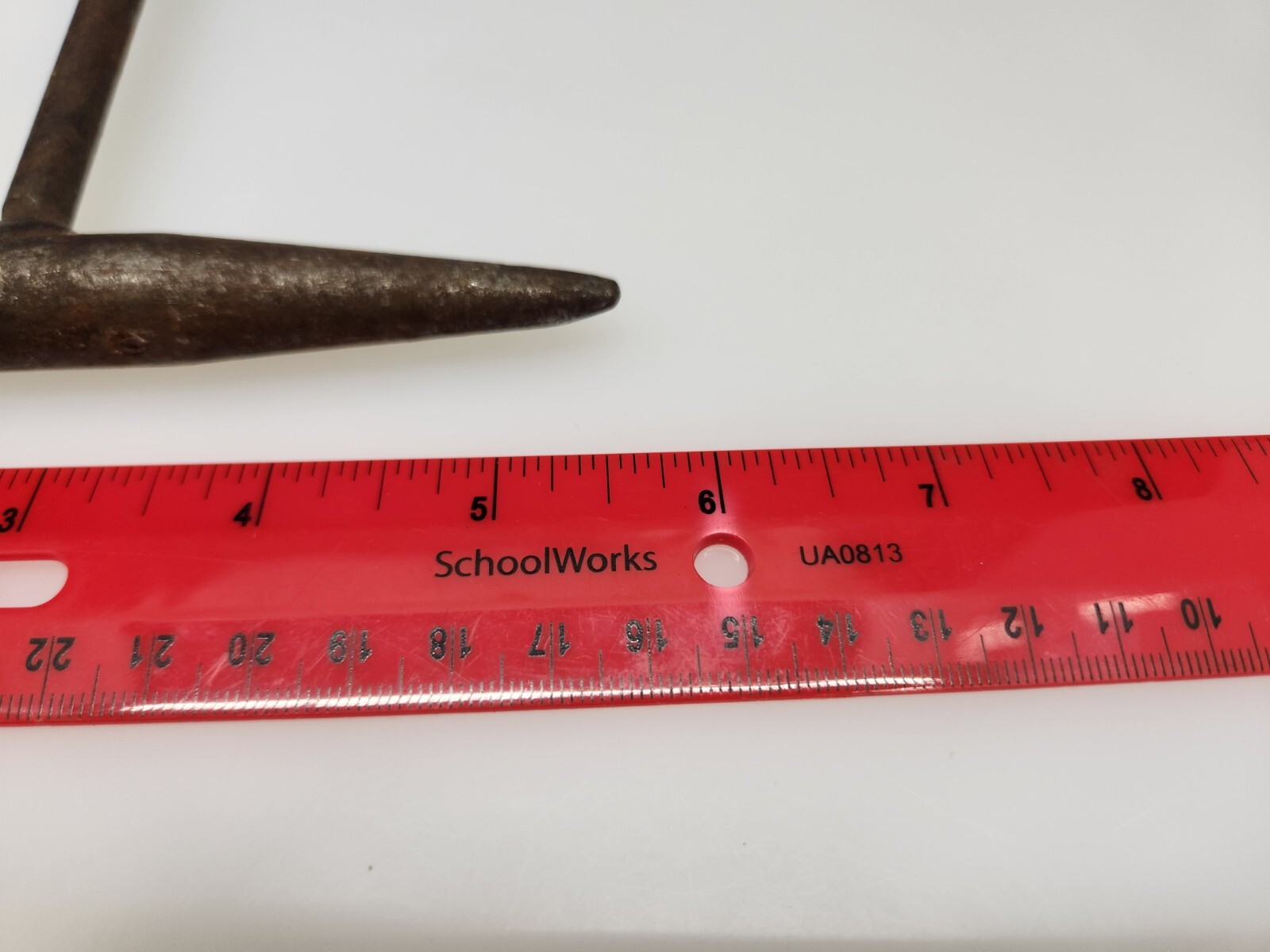 Vintage Metal Chipping Slag Flat 10" Hammer Chisel with Coil Spring Handle