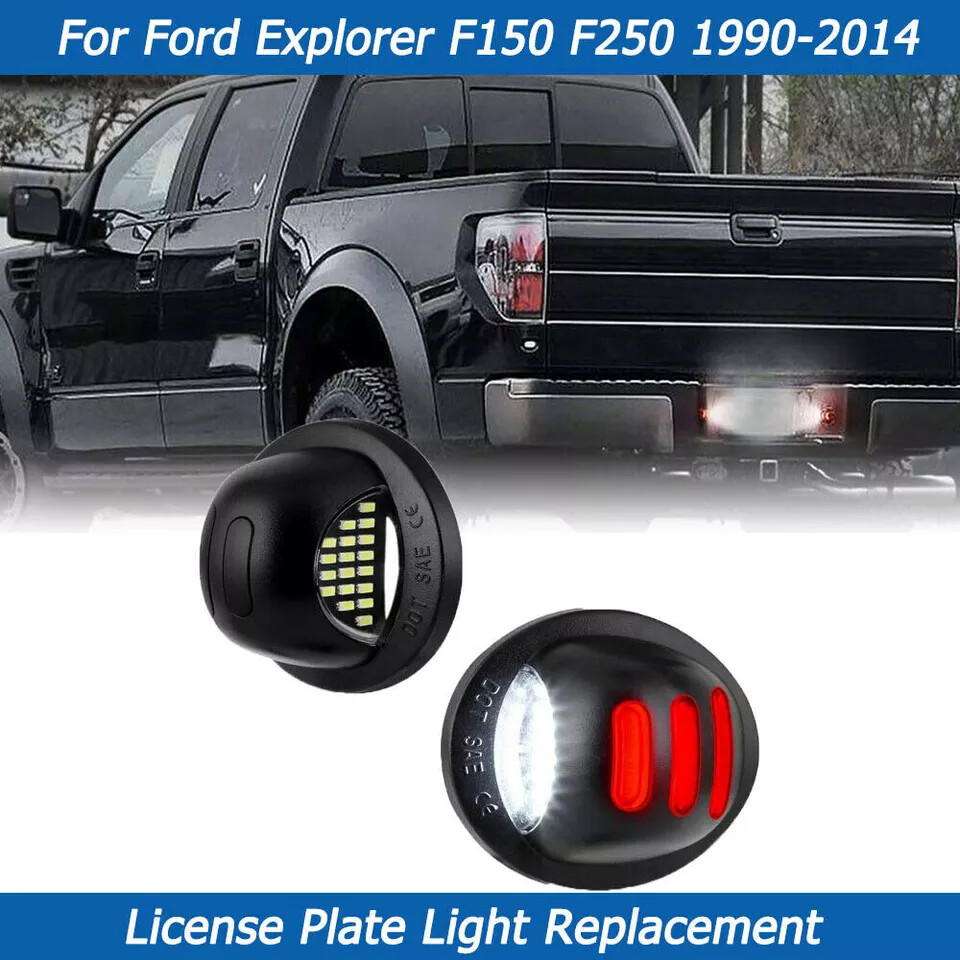 RED SMD Tube LED License Plate Light Tag Lamp for Ford F150 F250 F350 1999-2016#