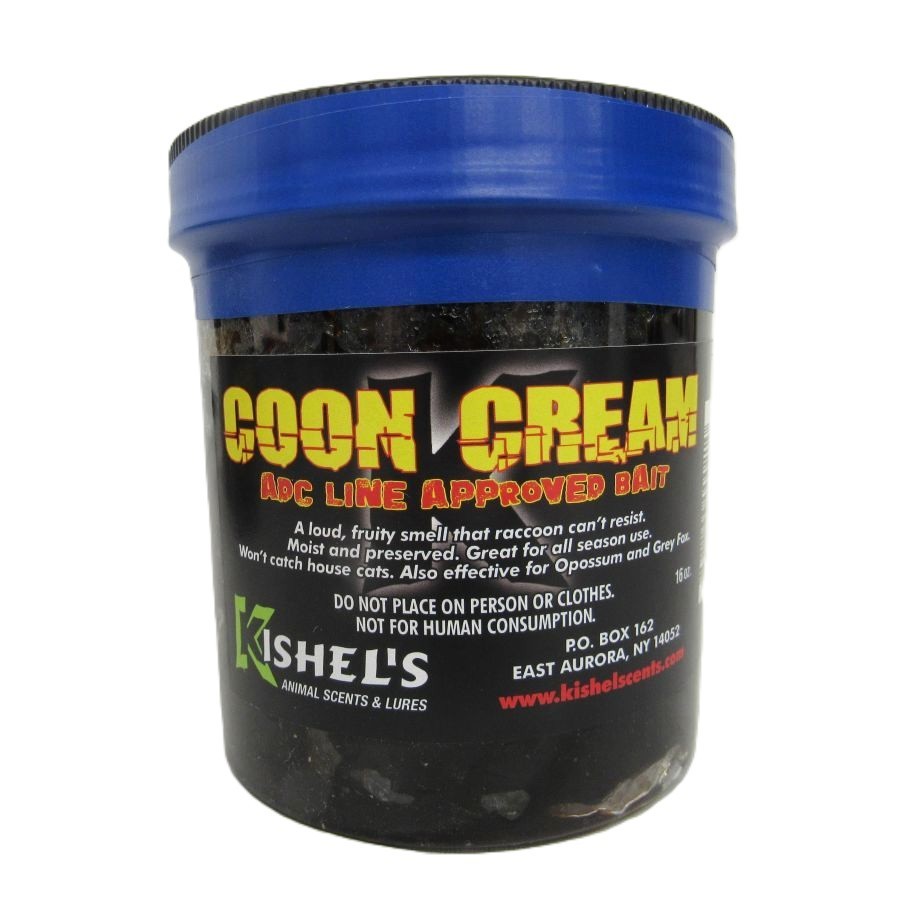 Coon Cream Raccoon Bait Kishel's Lures Trapping Supplies - 16oz Jar