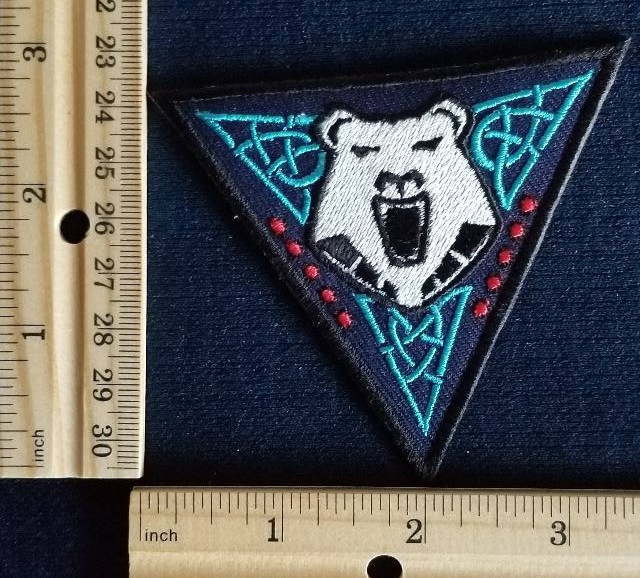 Ghost Bear Dominion Battletech Embroidered Patch approx 3x3"