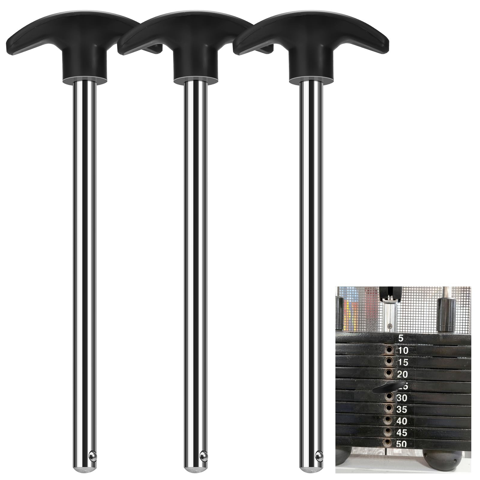 3pcs Weight Stack Pin, Gym Pins for Weight Stack,Weight Lifting Pins Universal