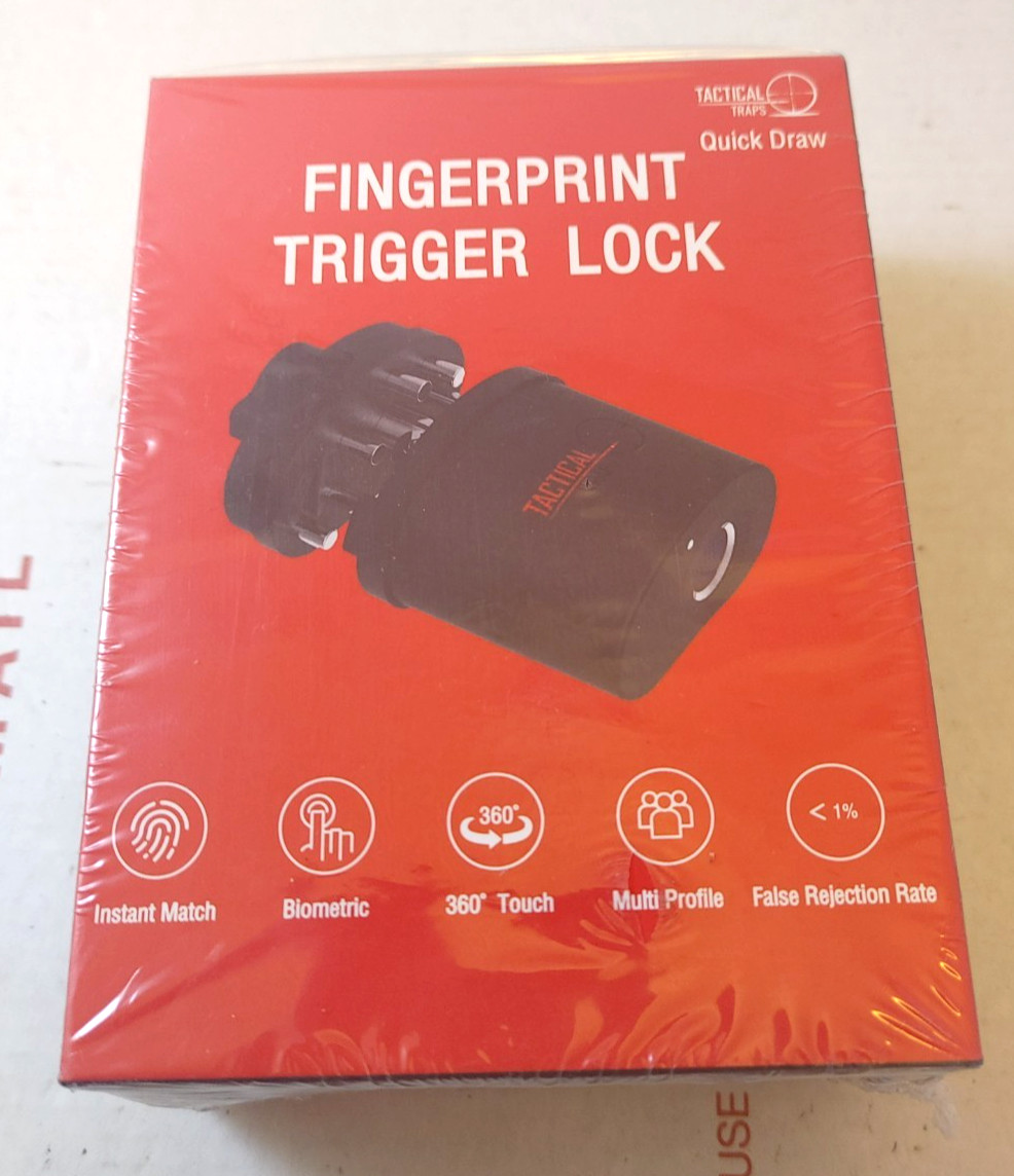 Tactical Traps Quick Draw Fingerprint Firearm Trigger Lock NEW