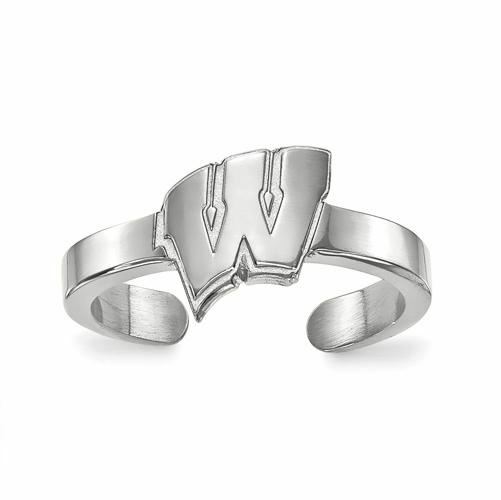 SS of Wisconsin Letter W Toe Ring