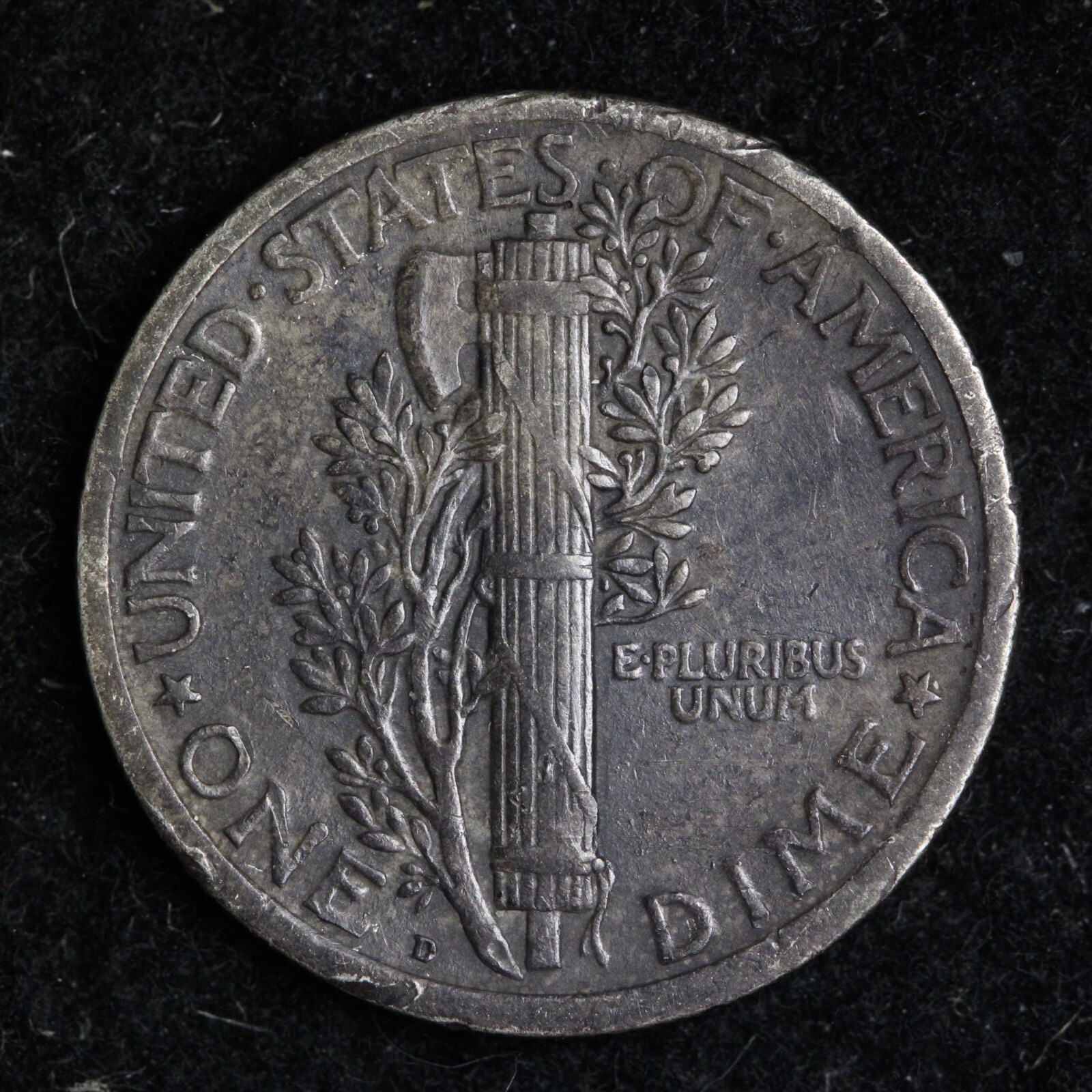 1924-D Mercury Silver Dime CHOICE XF E211 TZNF