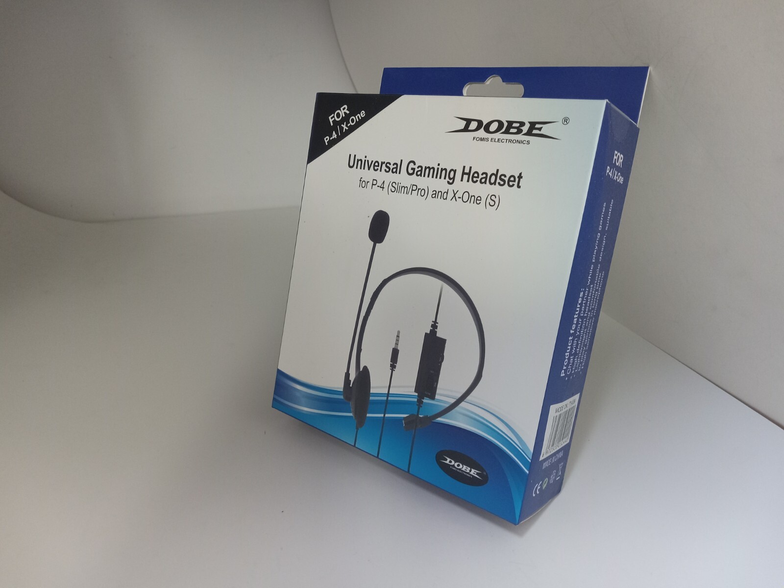 NEW DOBE XBOX ONE & PLAYSTATION 4 CHAT HEADSET W/ BOOM MIC VOLUME CONTROL R5