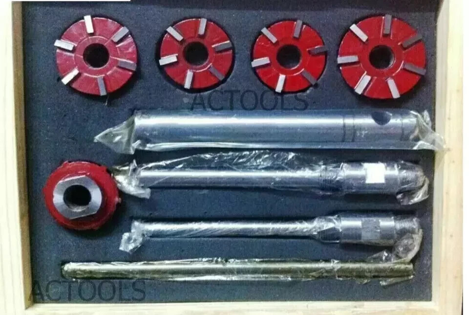Carbide Tipped Valve Seat Face Cutter Set Of 5 Pcs Kit Piece Cutters Tip USA