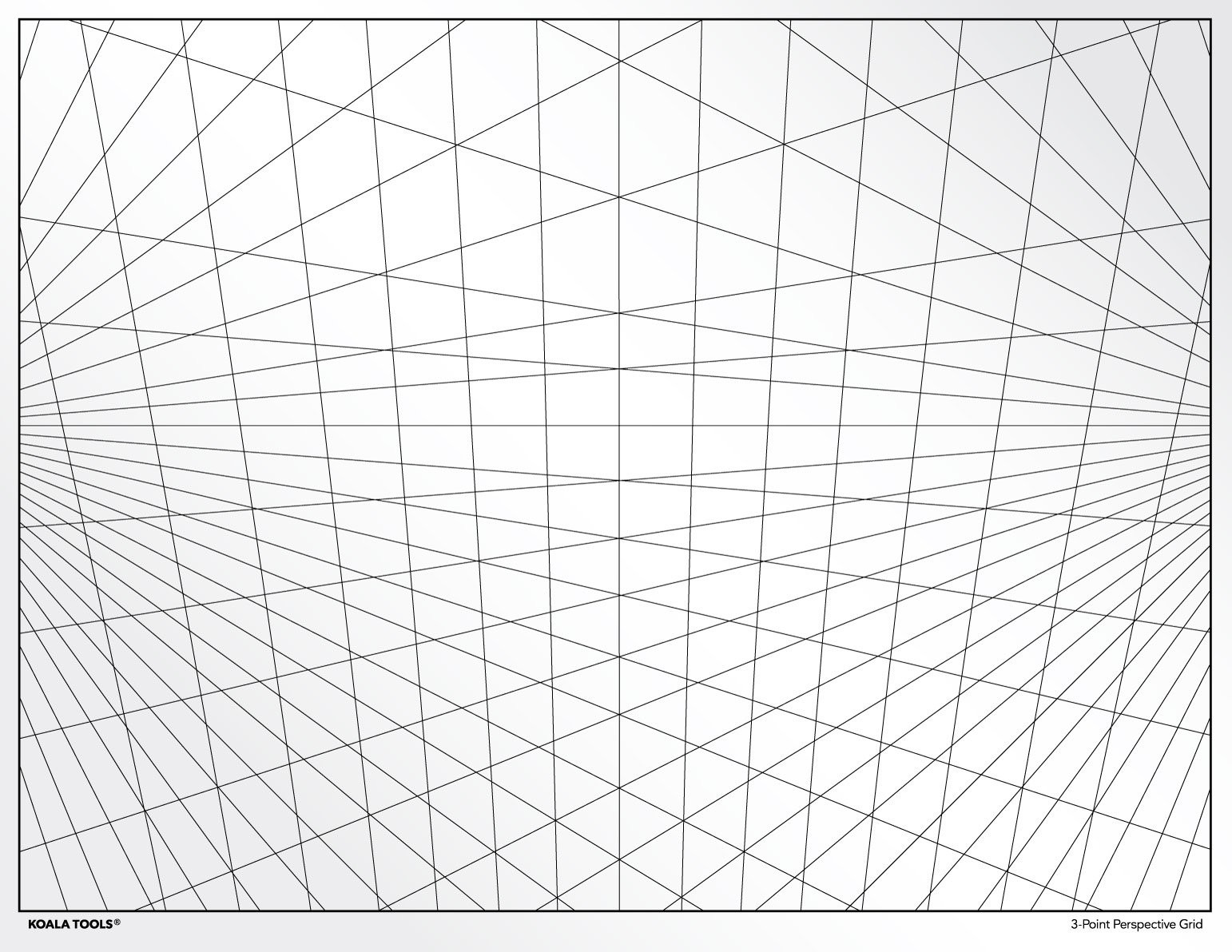 Perspective Grid Transparency Sheets 8.5 x 11 Set