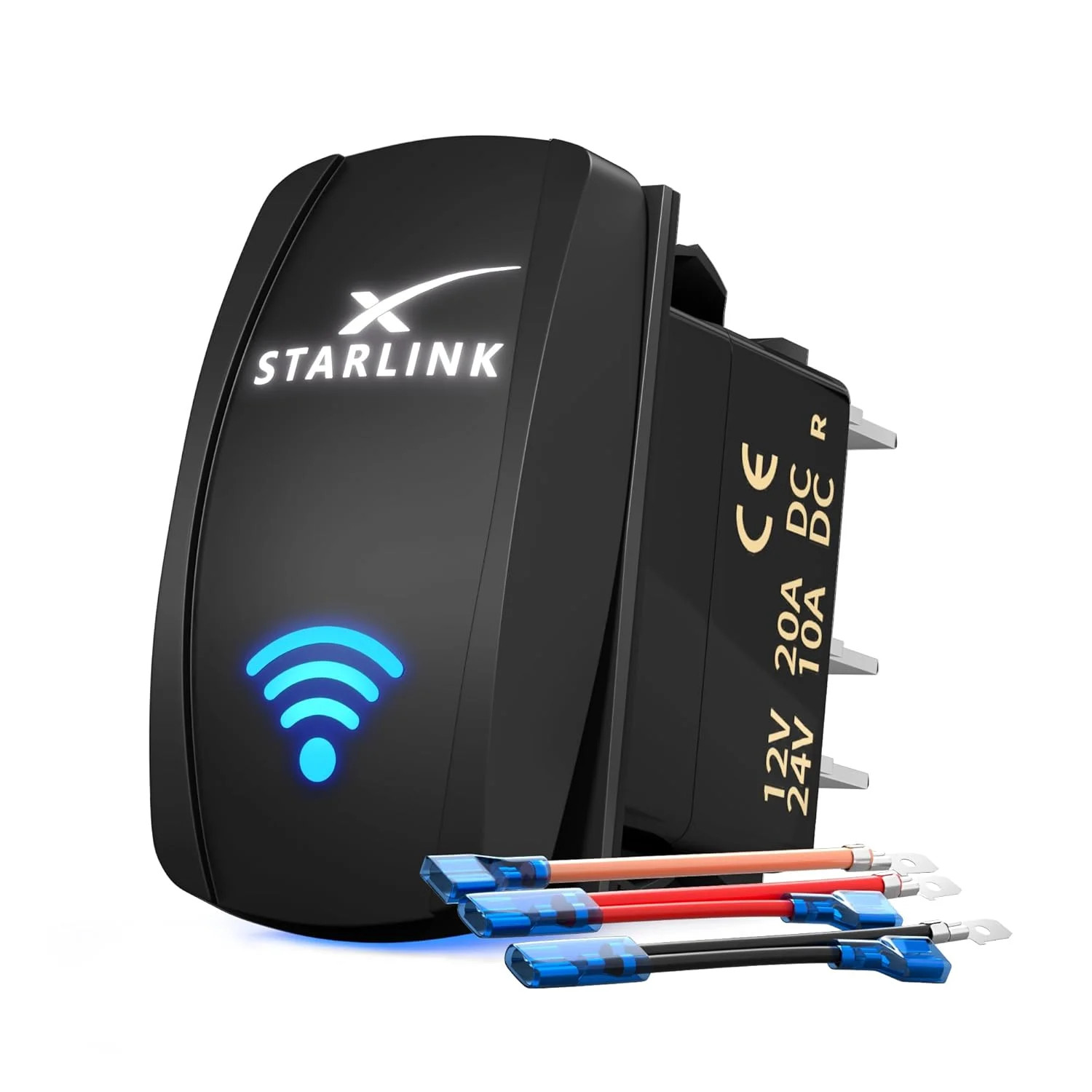 Starlink Rocker Switch, Compatible with Starlink MINI/GEN1-3, Waterproof SPST 5-