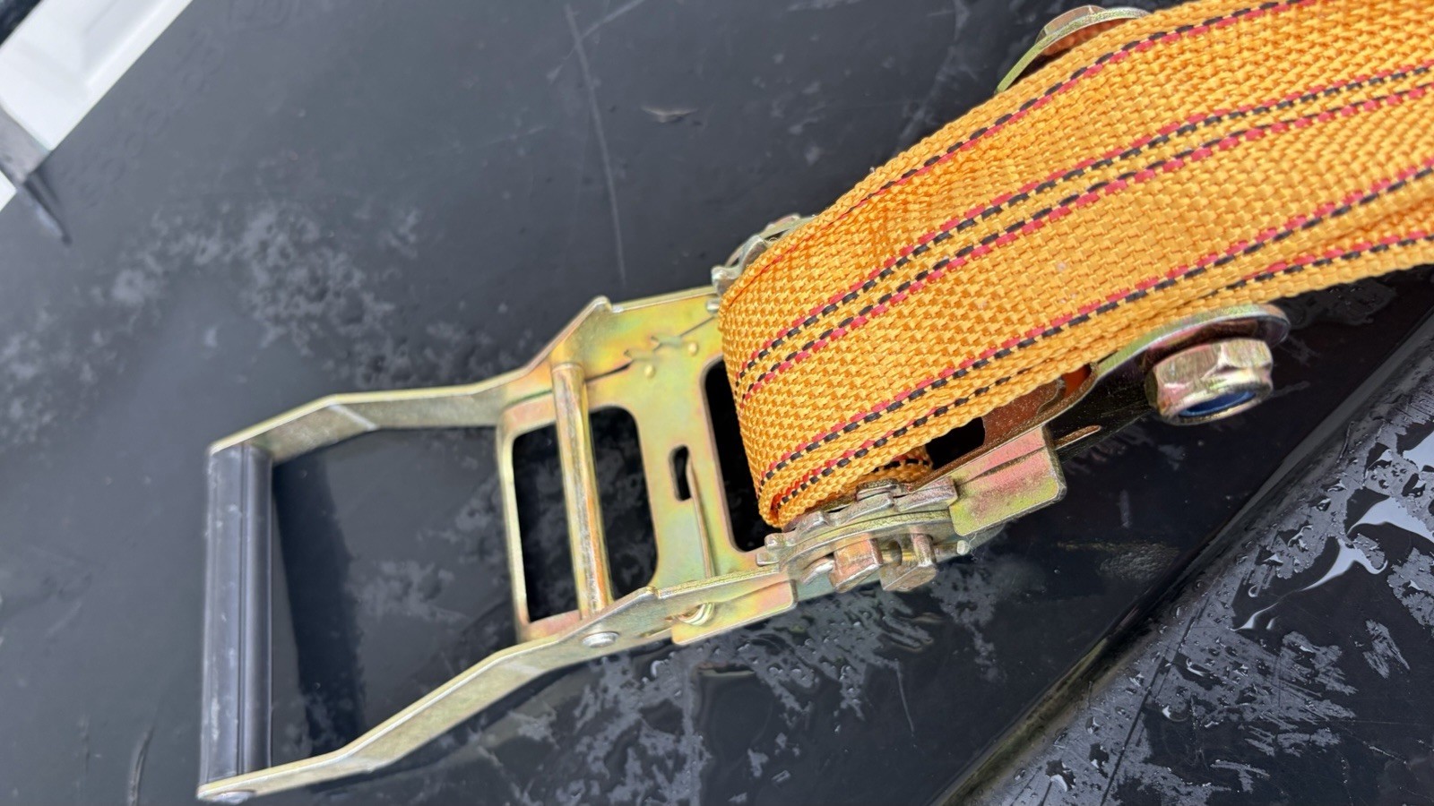 3" X 5' YELLOW RATCHET STRAP WLL 5000 LB