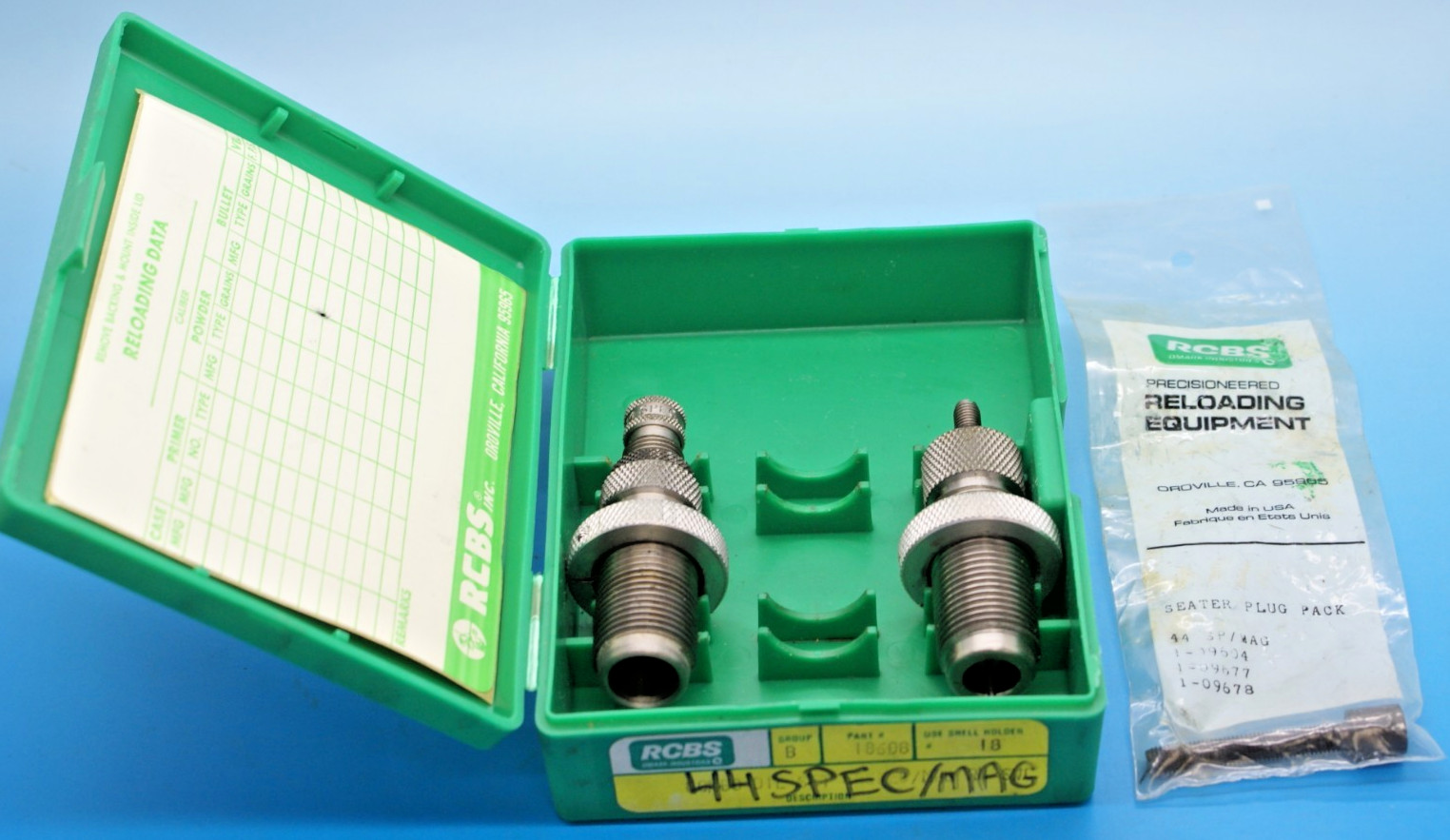 RCBS .44 SPECIAL / MAGNUM 2 PIECE RELOADING DIE SET - EXCELLENT USED CONDITION